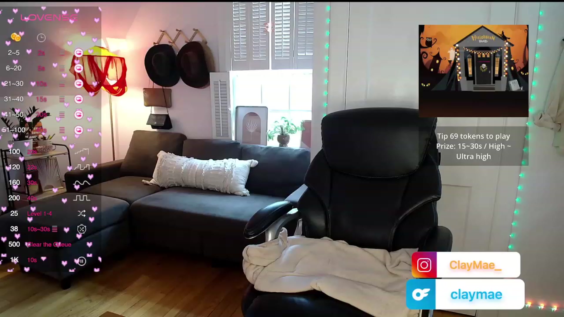 Gallery image thumbnail from ClayMae011's myfreecams stream on, 10/31/2023, 15:57 image 6 of 20