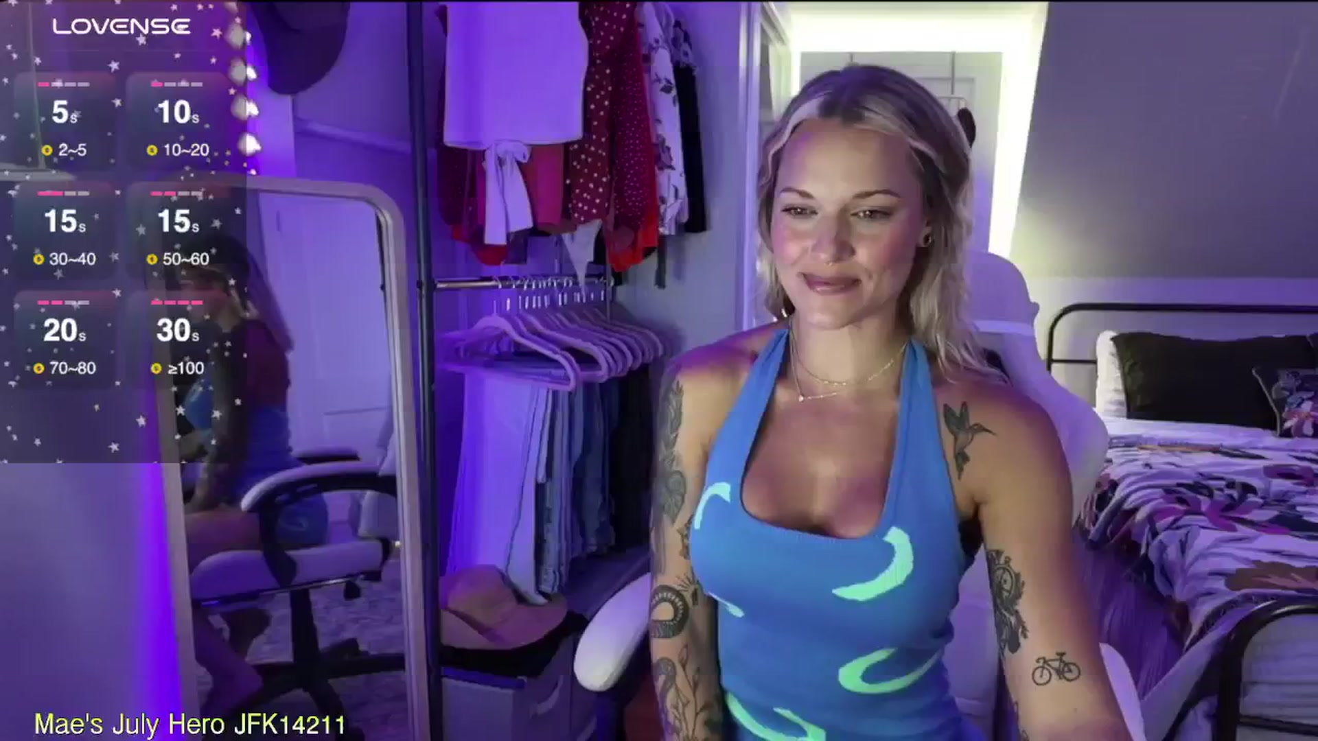 Gallery image thumbnail from ClayMae011's myfreecams stream on, 08/09/2024, 19:17 image 17 of 20