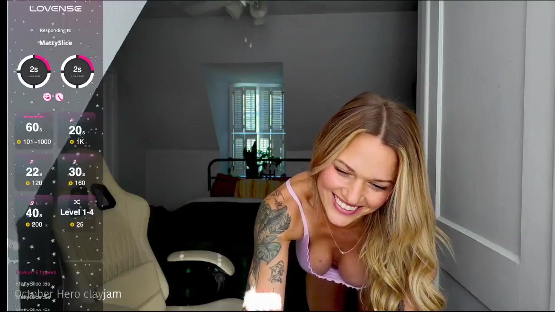 Gallery image thumbnail from ClayMae011's myfreecams stream on, 10/16/2025, 19:58 image 12 of 20