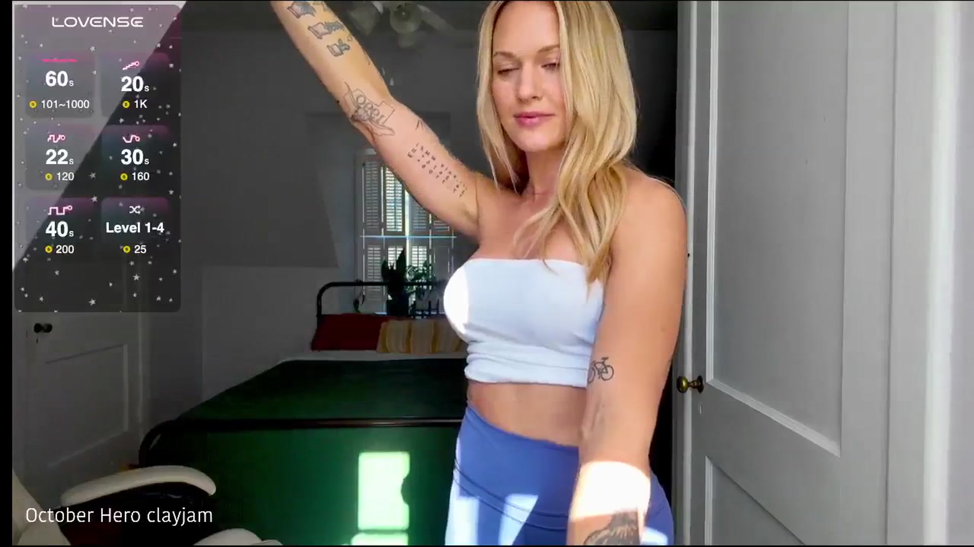 Gallery image thumbnail from ClayMae011's myfreecams stream on, 10/22/2025, 20:12 image 3 of 20