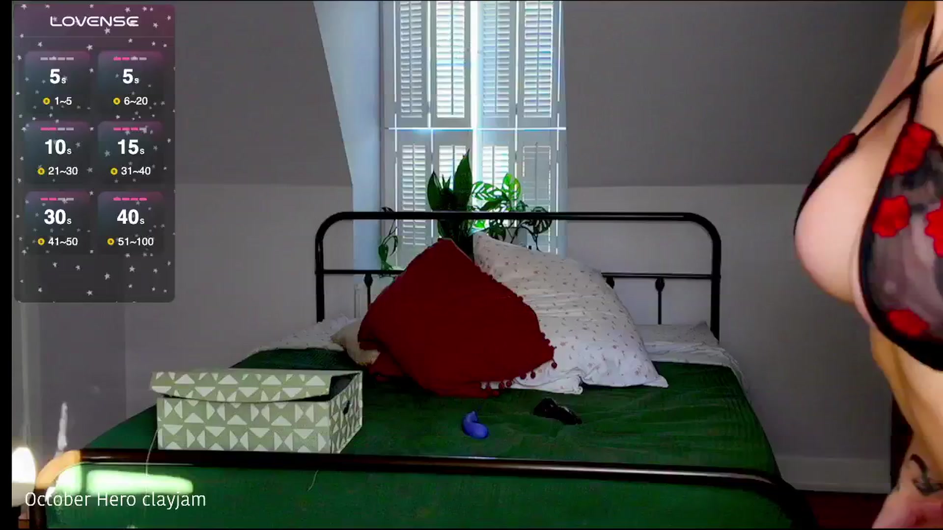 Gallery image thumbnail from ClayMae011's myfreecams stream on, 10/22/2025, 20:59 image 8 of 20