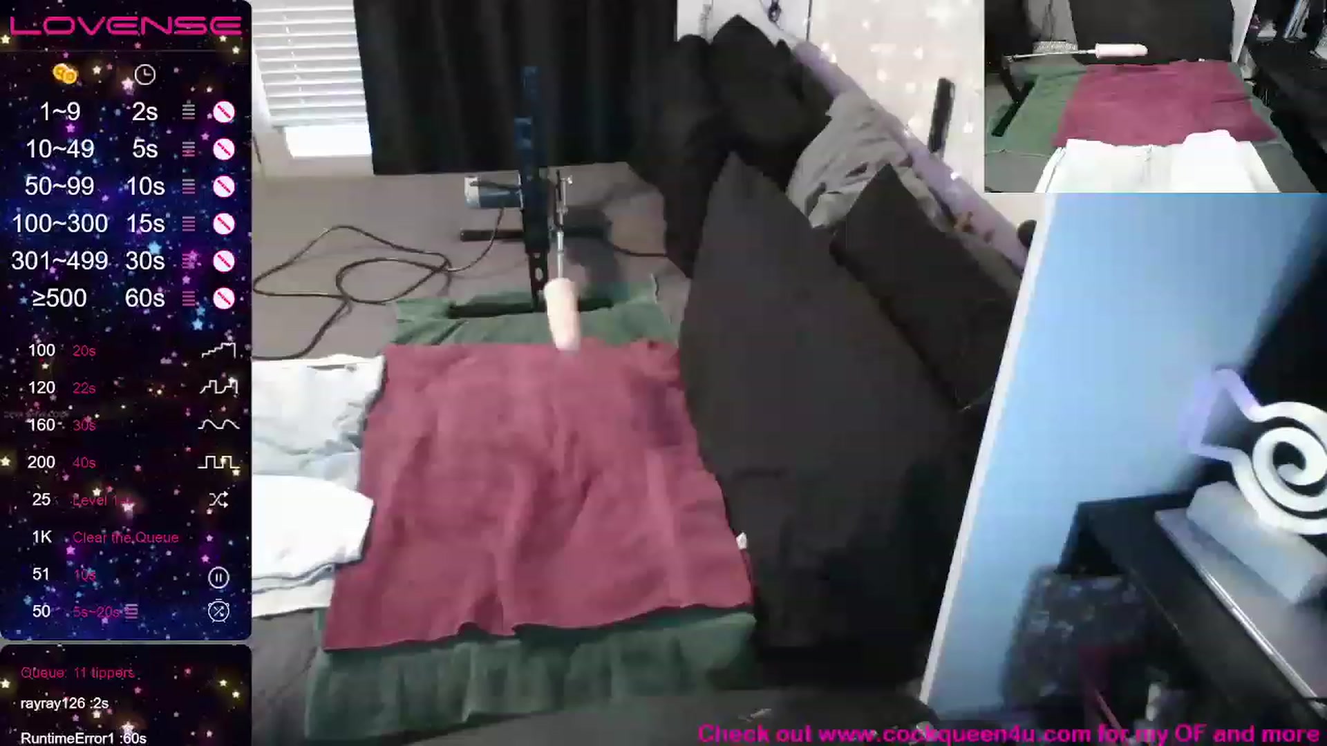 Gallery image thumbnail from Cockqueen4u's myfreecams stream on, 12/06/2022, 20:15 image 9 of 20