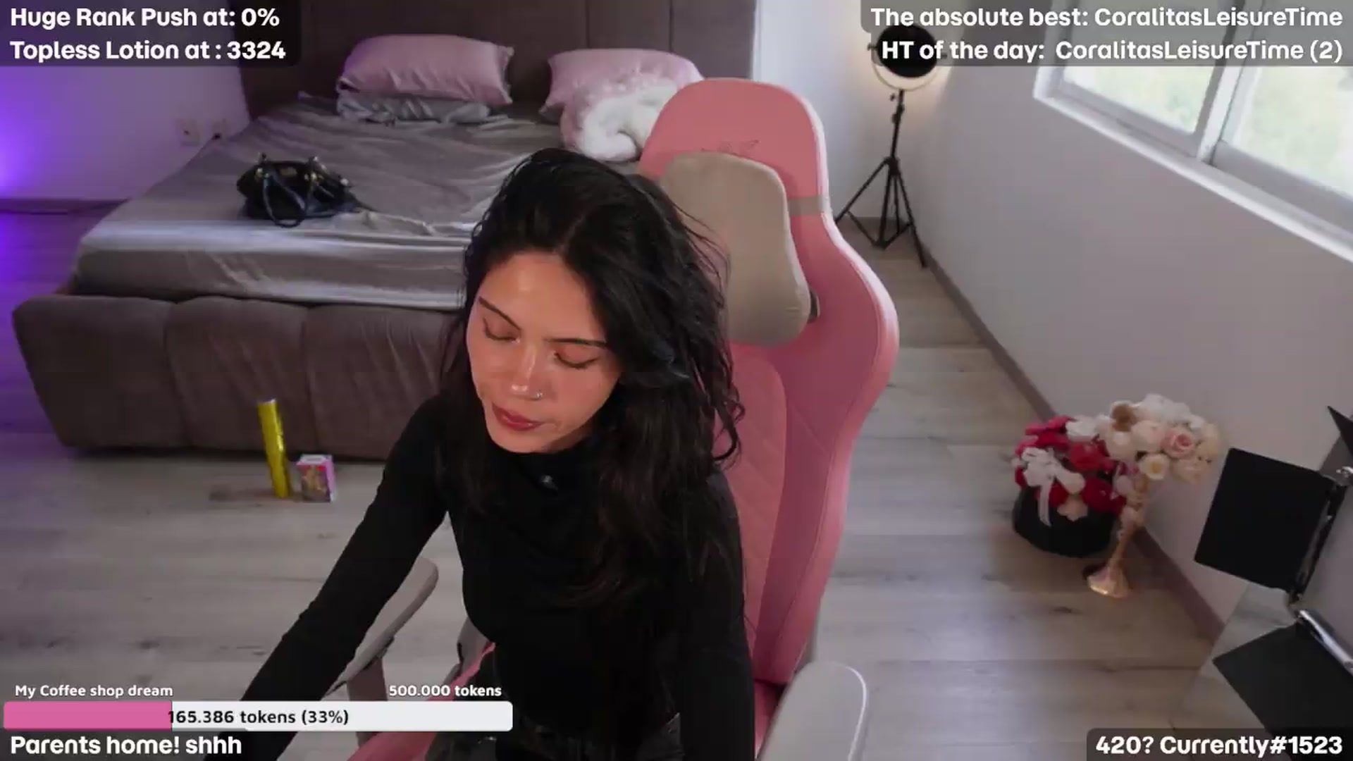Gallery image thumbnail from Coralita's myfreecams stream on, 08/01/2026, 23:03 image 3 of 20