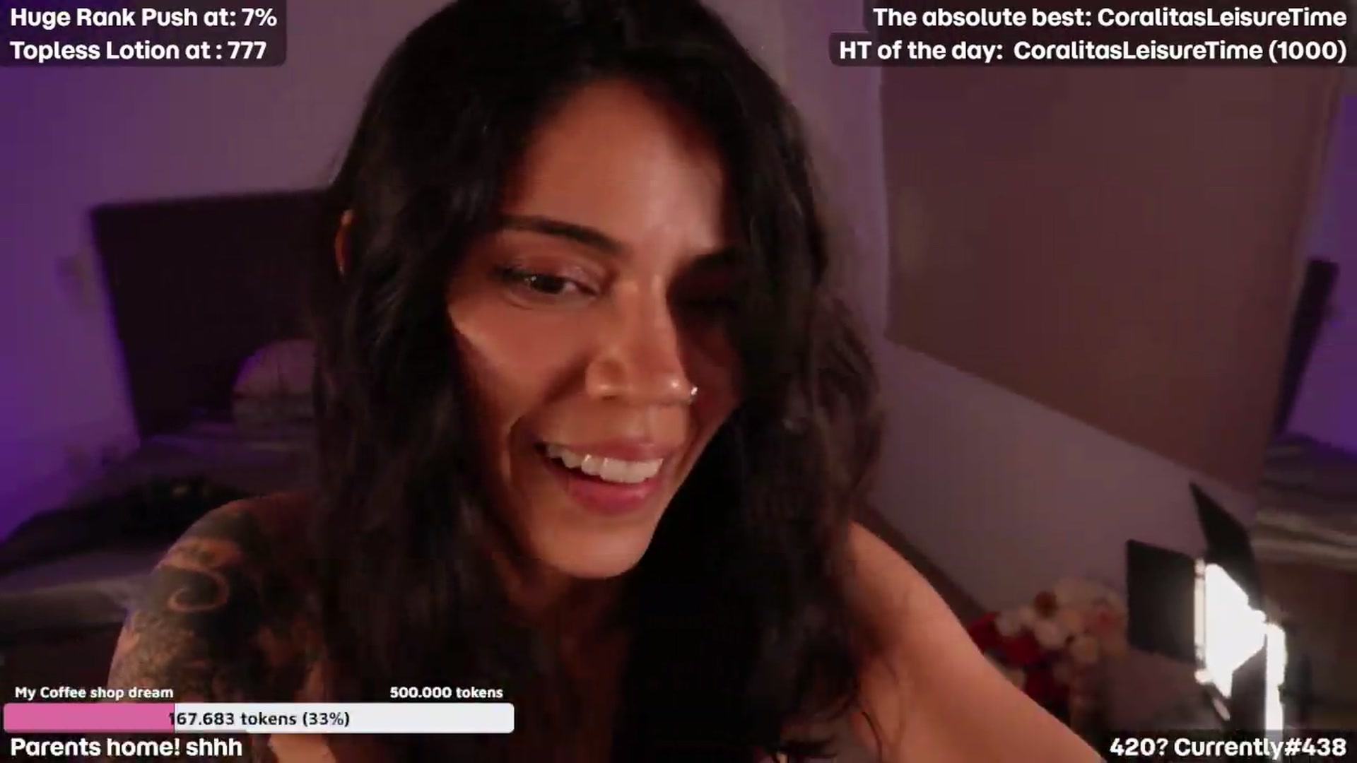 Gallery image thumbnail from Coralita's myfreecams stream on, 08/01/2026, 23:03 image 20 of 20