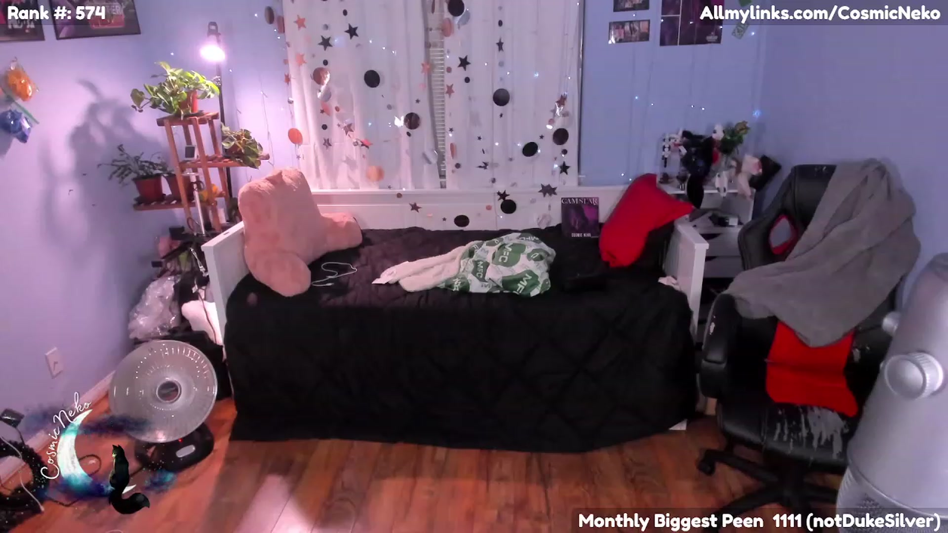 Gallery image thumbnail from CosmicNeko's myfreecams stream on, 12/03/2022, 05:00 image 1 of 20