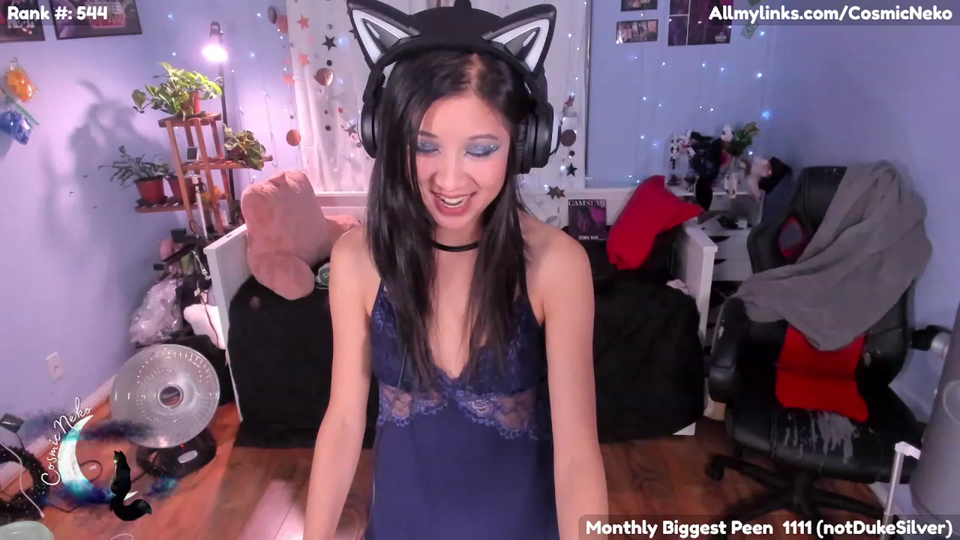 Gallery image thumbnail from CosmicNeko's myfreecams stream on, 12/03/2022, 05:00 image 7 of 20