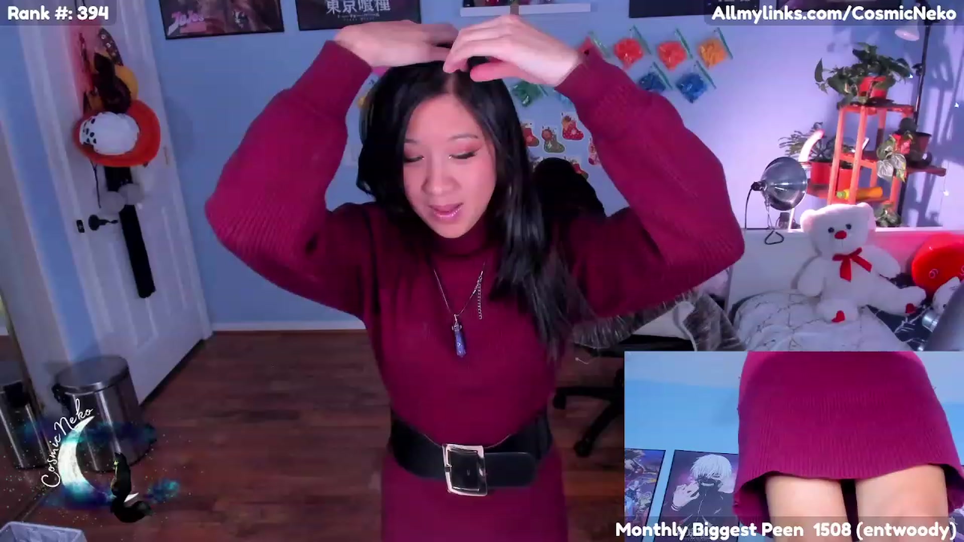 Gallery image thumbnail from CosmicNeko's myfreecams stream on, 12/23/2022, 07:58 image 13 of 20