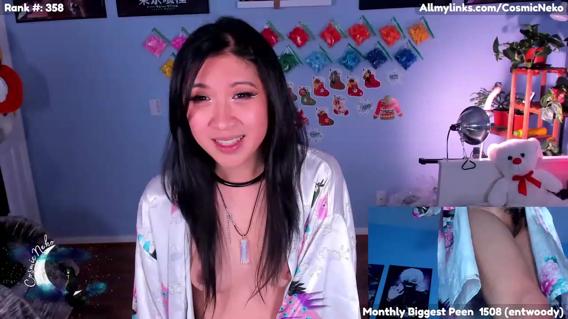 Gallery image thumbnail from CosmicNeko's myfreecams stream on, 12/24/2022, 06:45 image 16 of 20