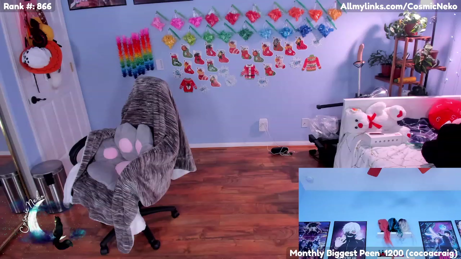 Gallery image thumbnail from CosmicNeko's myfreecams stream on, 01/20/2023, 04:46 image 19 of 20