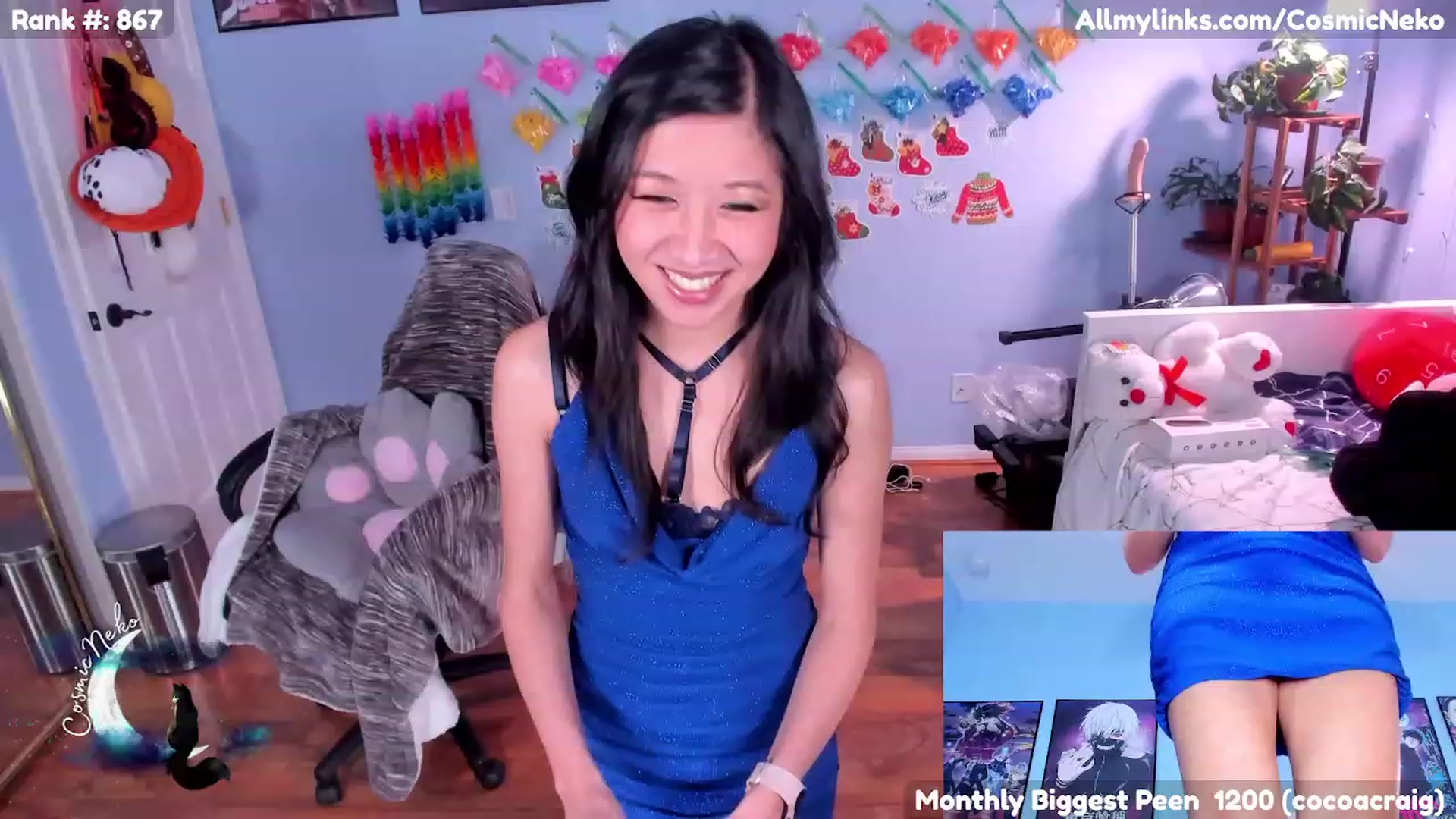 Gallery image thumbnail from CosmicNeko's myfreecams stream on, 01/20/2023, 04:46 image 20 of 20