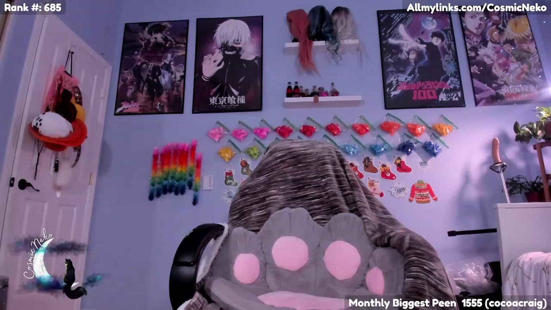 Gallery image thumbnail from CosmicNeko's myfreecams stream on, 01/27/2023, 06:30 image 10 of 20
