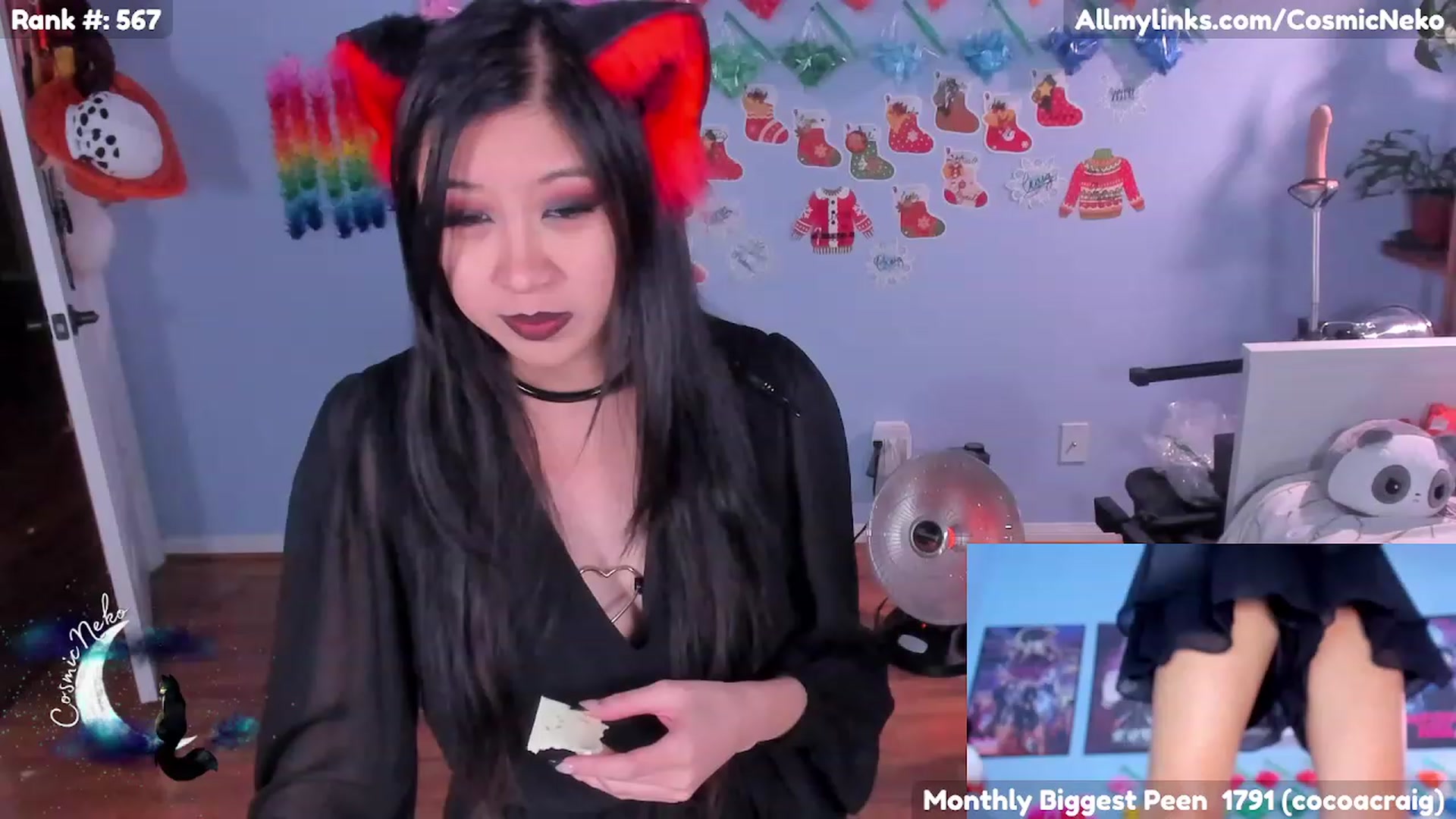 Gallery image thumbnail from CosmicNeko's myfreecams stream on, 01/29/2023, 06:23 image 6 of 20