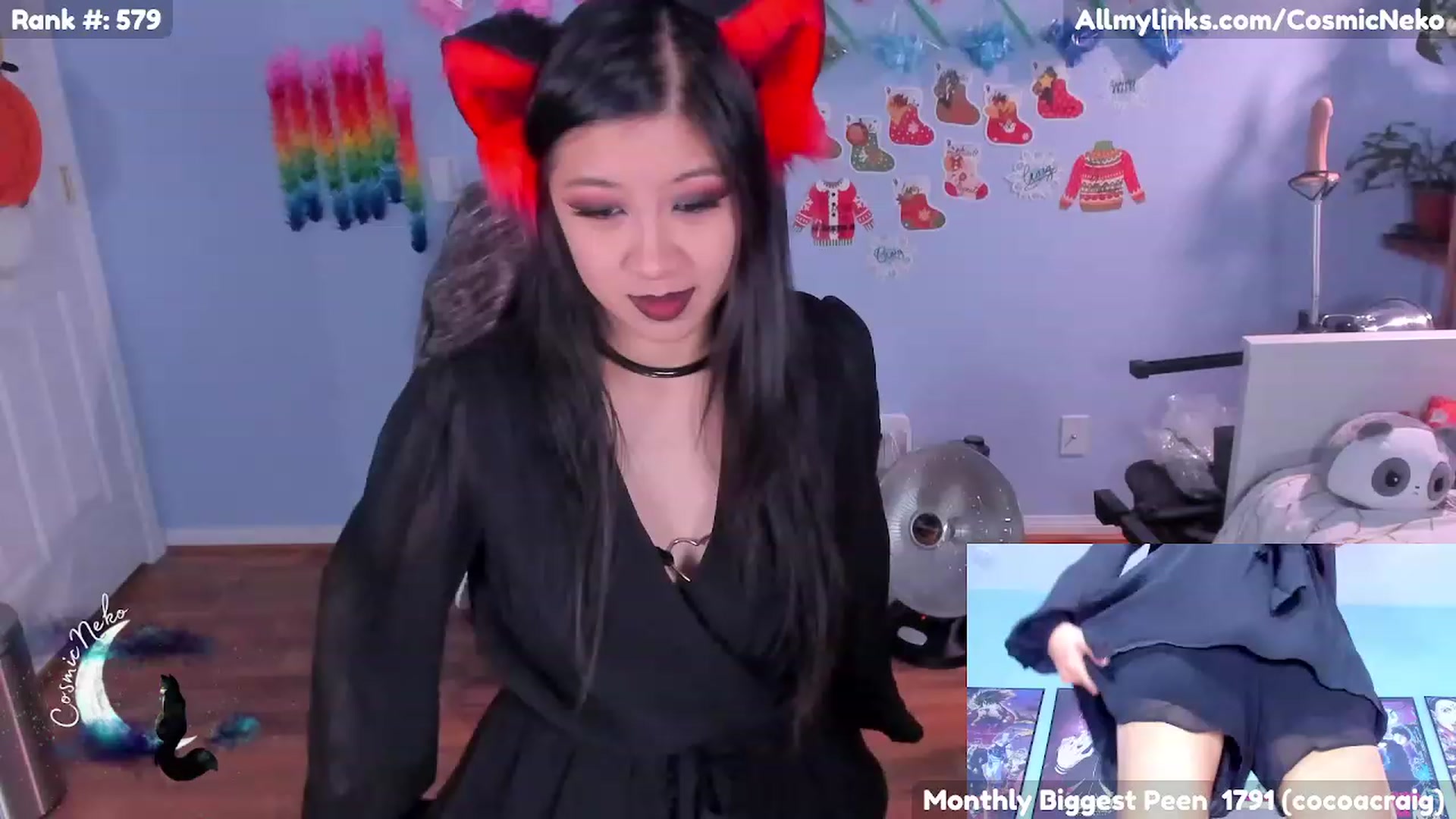 Gallery image thumbnail from CosmicNeko's myfreecams stream on, 01/29/2023, 06:23 image 1 of 20