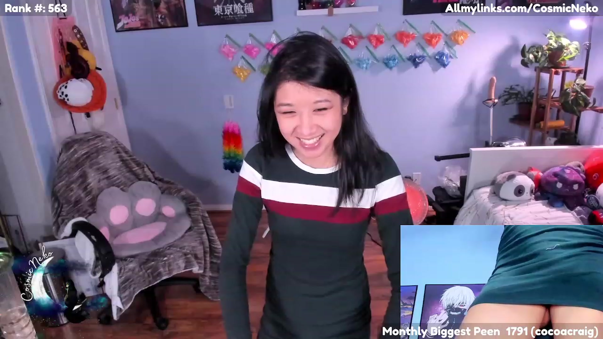 Gallery image thumbnail from CosmicNeko's myfreecams stream on, 02/01/2023, 05:48 image 16 of 20
