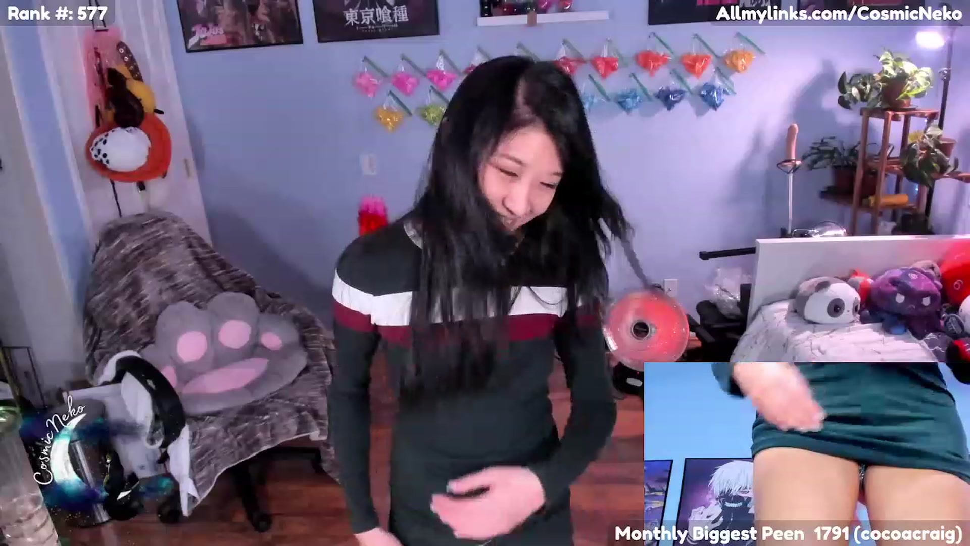 Gallery image thumbnail from CosmicNeko's myfreecams stream on, 02/01/2023, 05:48 image 9 of 20