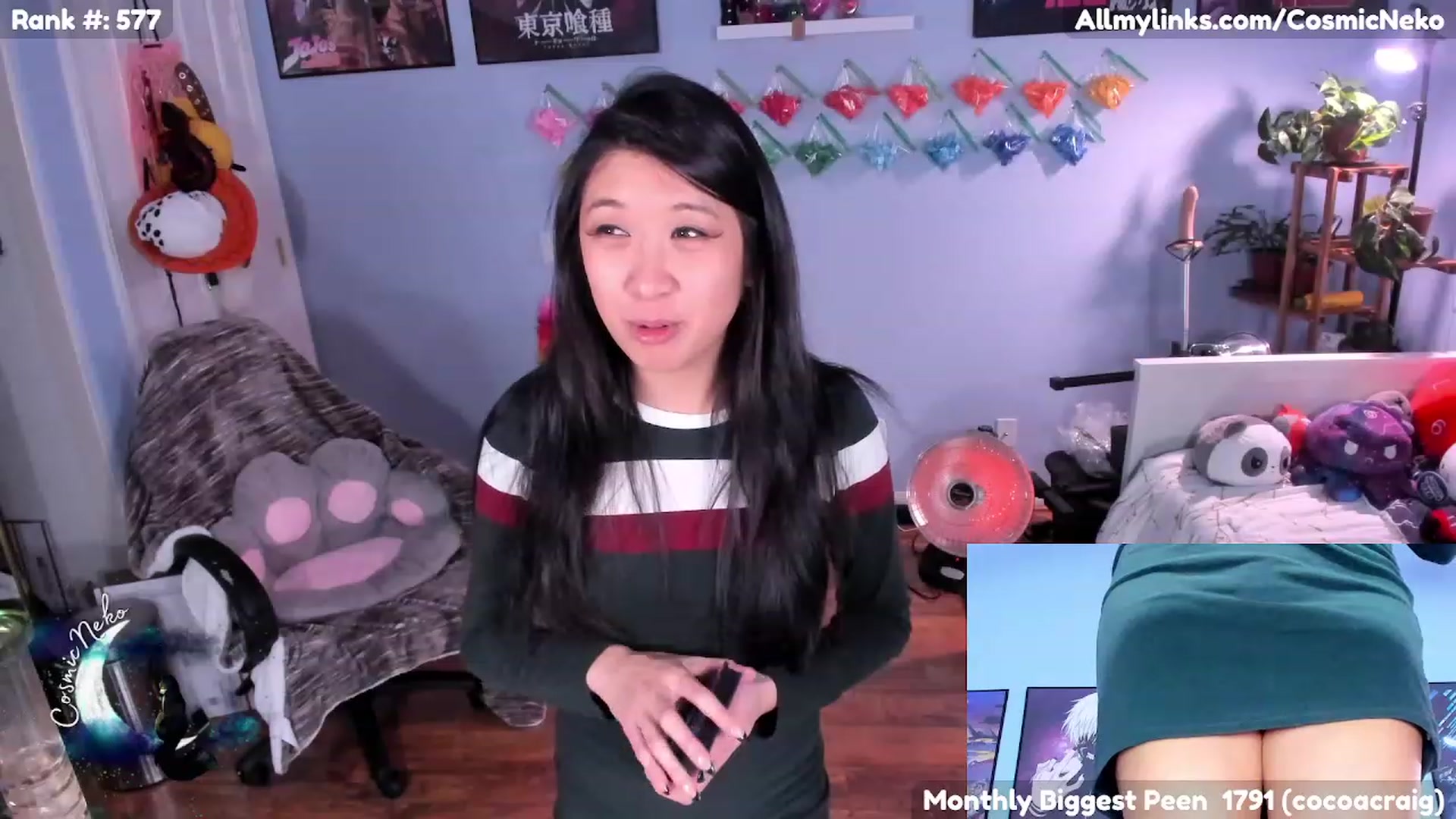 Gallery image thumbnail from CosmicNeko's myfreecams stream on, 02/01/2023, 05:48 image 8 of 20