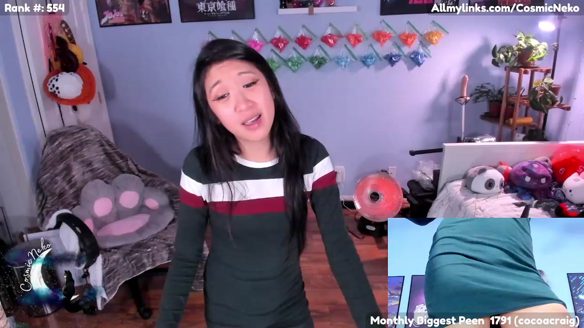 Gallery image thumbnail from CosmicNeko's myfreecams stream on, 02/01/2023, 07:48 image 8 of 20