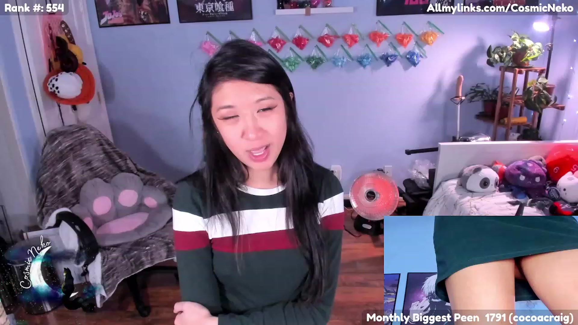 Gallery image thumbnail from CosmicNeko's myfreecams stream on, 02/01/2023, 07:48 image 9 of 20