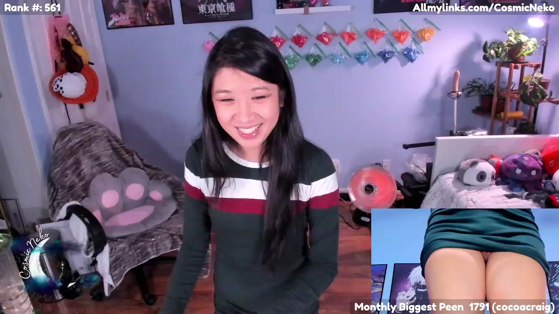 Gallery image thumbnail from CosmicNeko's myfreecams stream on, 02/01/2023, 07:48 image 2 of 20