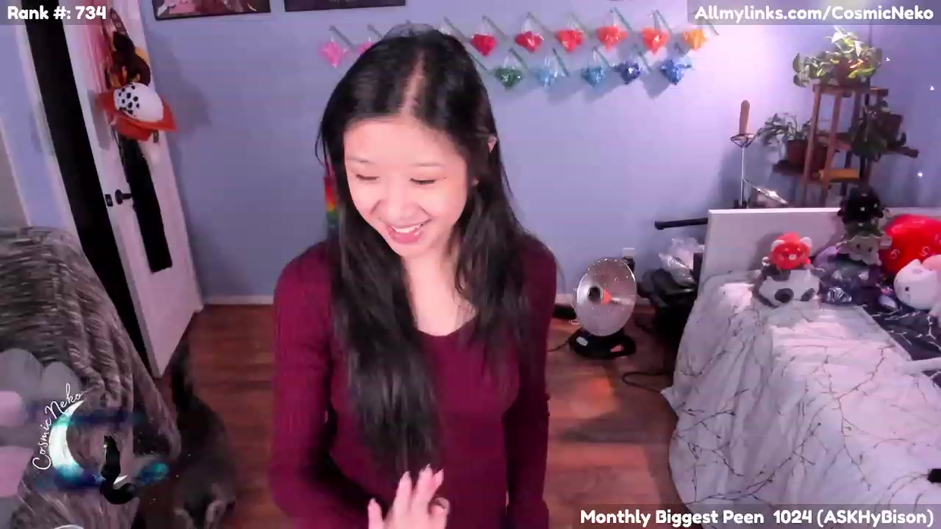 Gallery image thumbnail from CosmicNeko's myfreecams stream on, 02/05/2023, 07:21 image 8 of 20