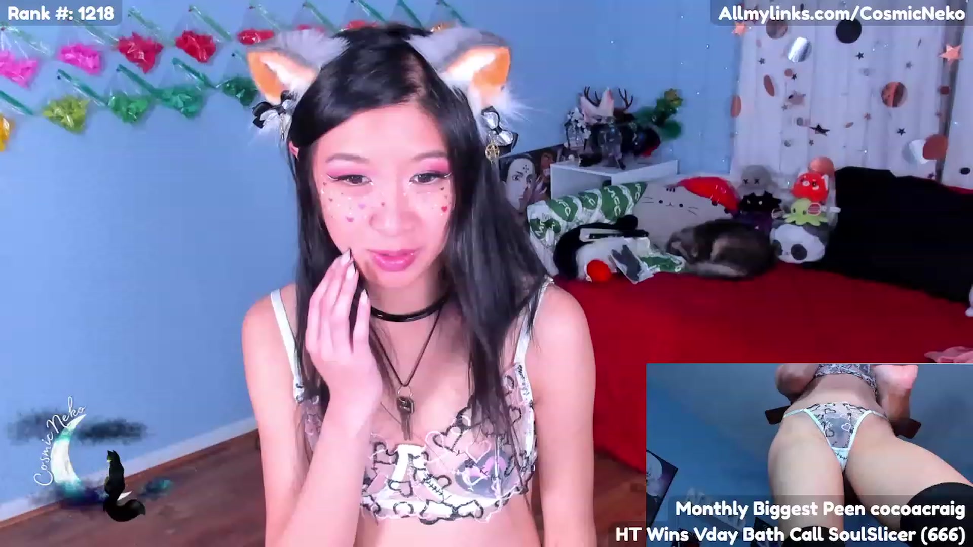 Gallery image thumbnail from CosmicNeko's myfreecams stream on, 02/15/2023, 04:50 image 14 of 20
