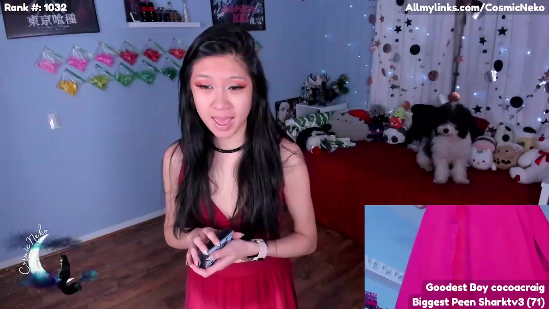 Gallery image thumbnail from CosmicNeko's myfreecams stream on, 02/17/2023, 05:32 image 8 of 20