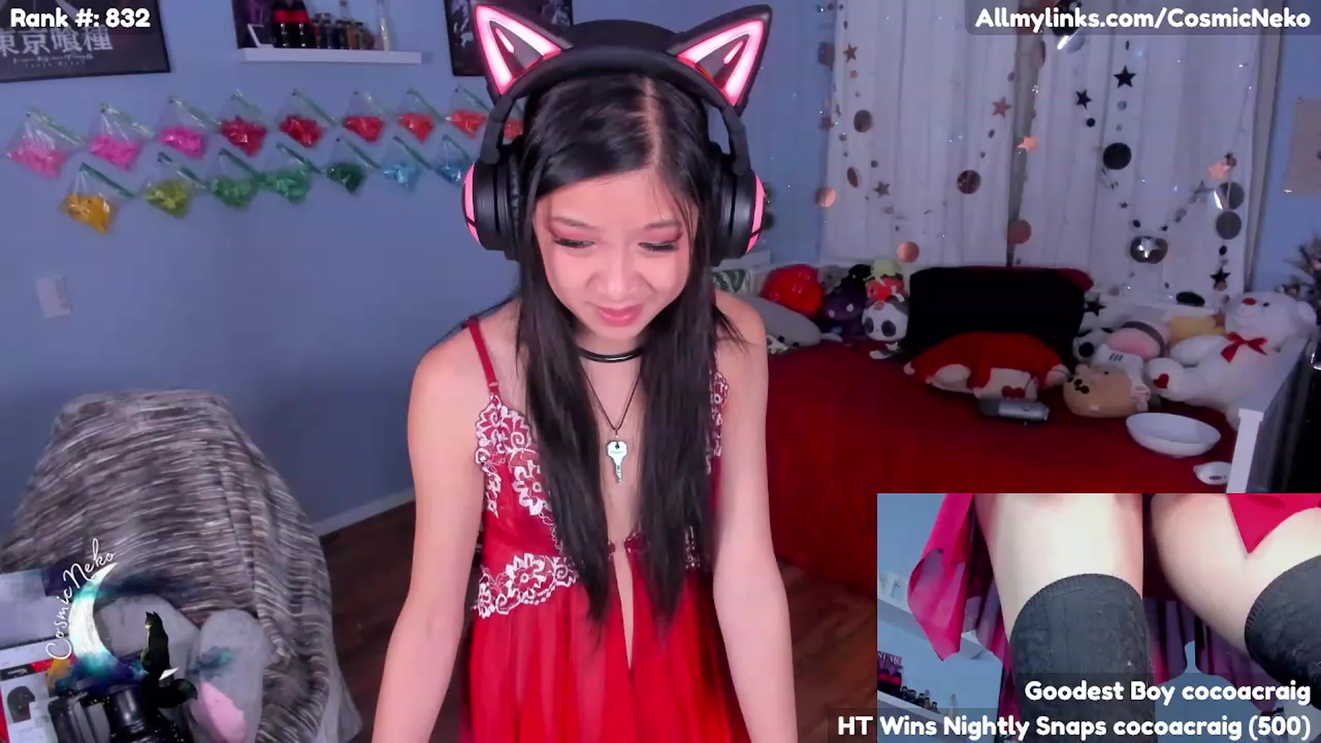 Gallery image thumbnail from CosmicNeko's myfreecams stream on, 02/19/2023, 06:27 image 20 of 20