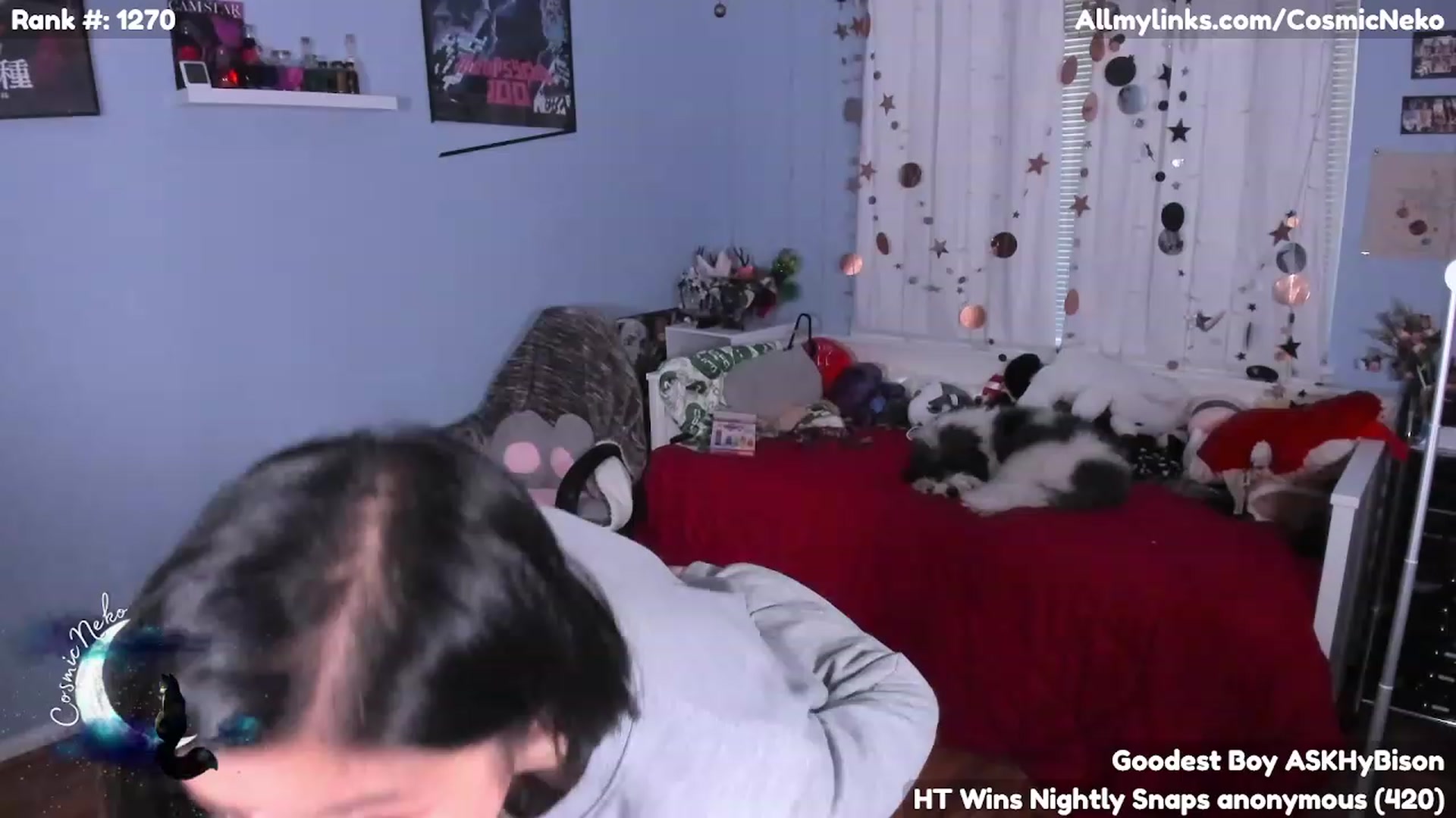 Gallery image thumbnail from CosmicNeko's myfreecams stream on, 04/07/2023, 21:58 image 20 of 20