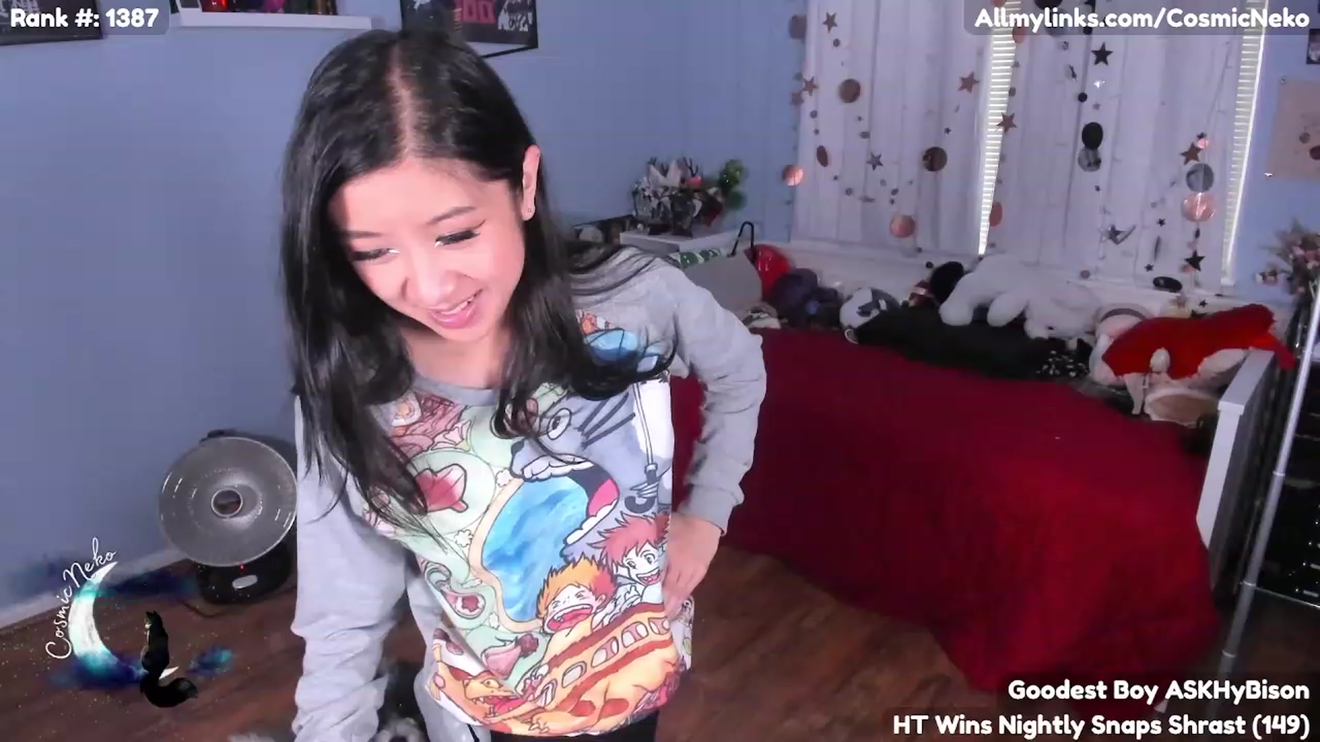Gallery image thumbnail from CosmicNeko's myfreecams stream on, 04/07/2023, 21:58 image 1 of 20