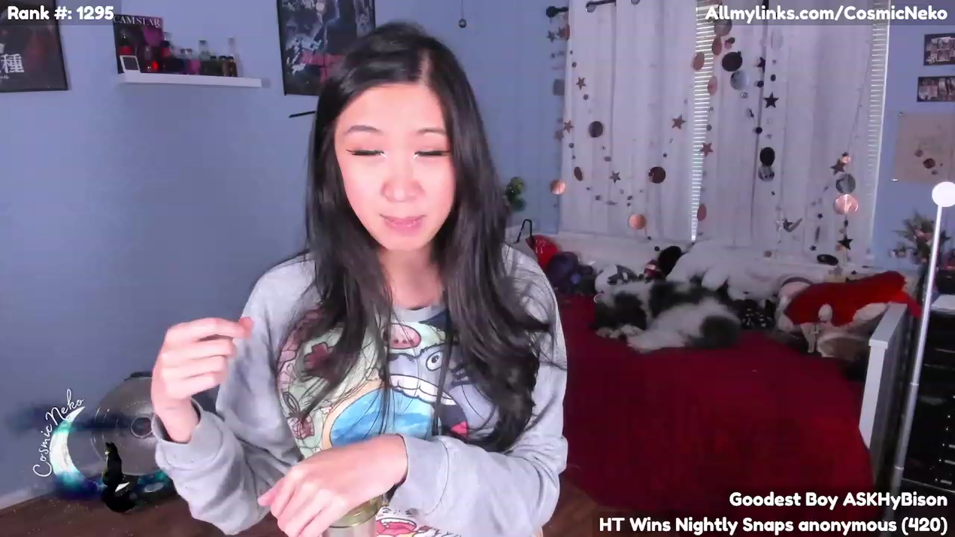 Gallery image thumbnail from CosmicNeko's myfreecams stream on, 04/07/2023, 21:58 image 17 of 20