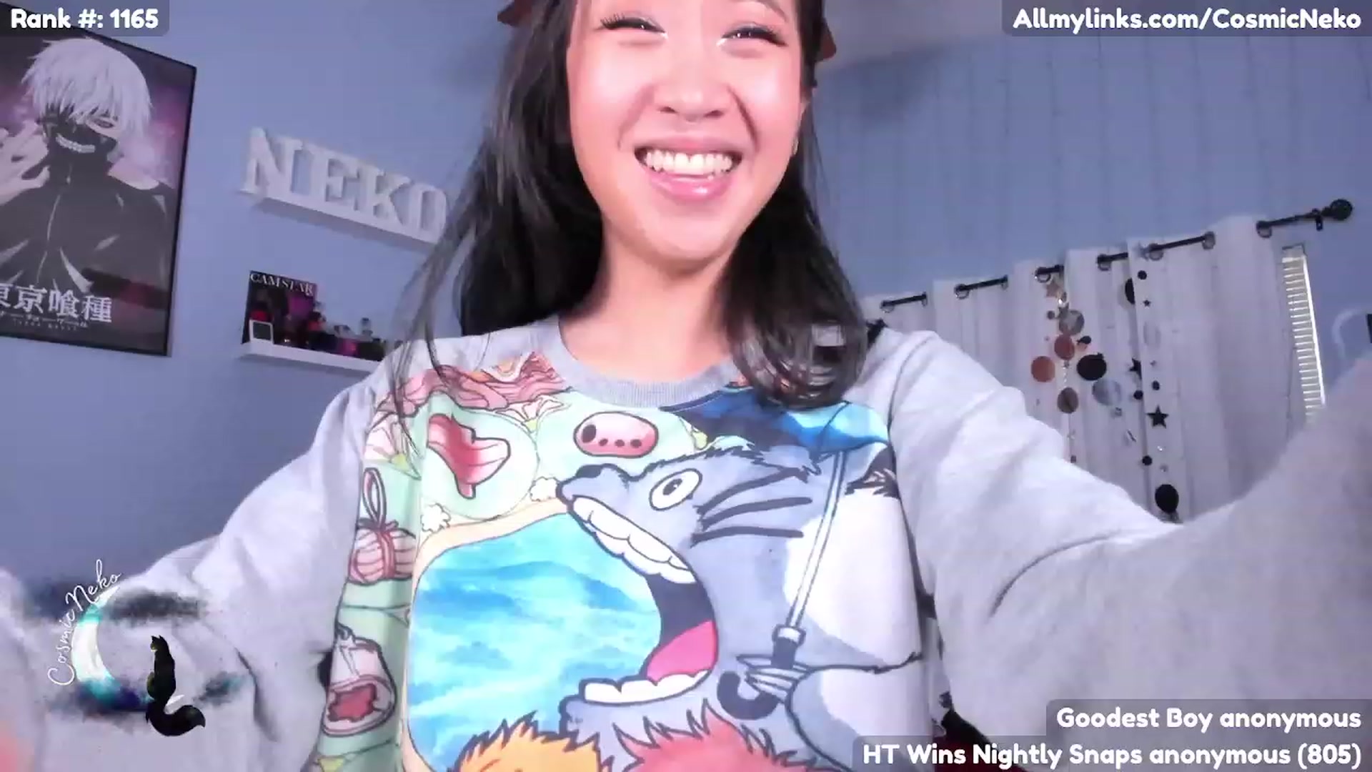 Gallery image thumbnail from CosmicNeko's myfreecams stream on, 04/07/2023, 22:14 image 12 of 20