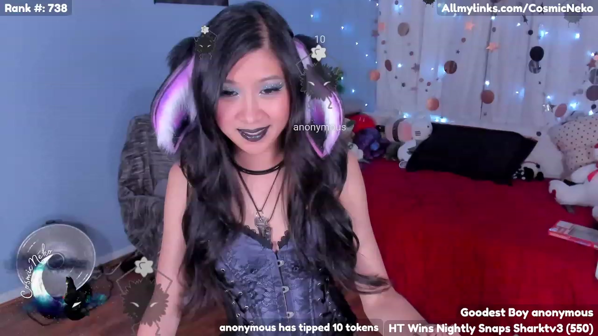 Gallery image thumbnail from CosmicNeko's myfreecams stream on, 04/12/2023, 05:08 image 4 of 20