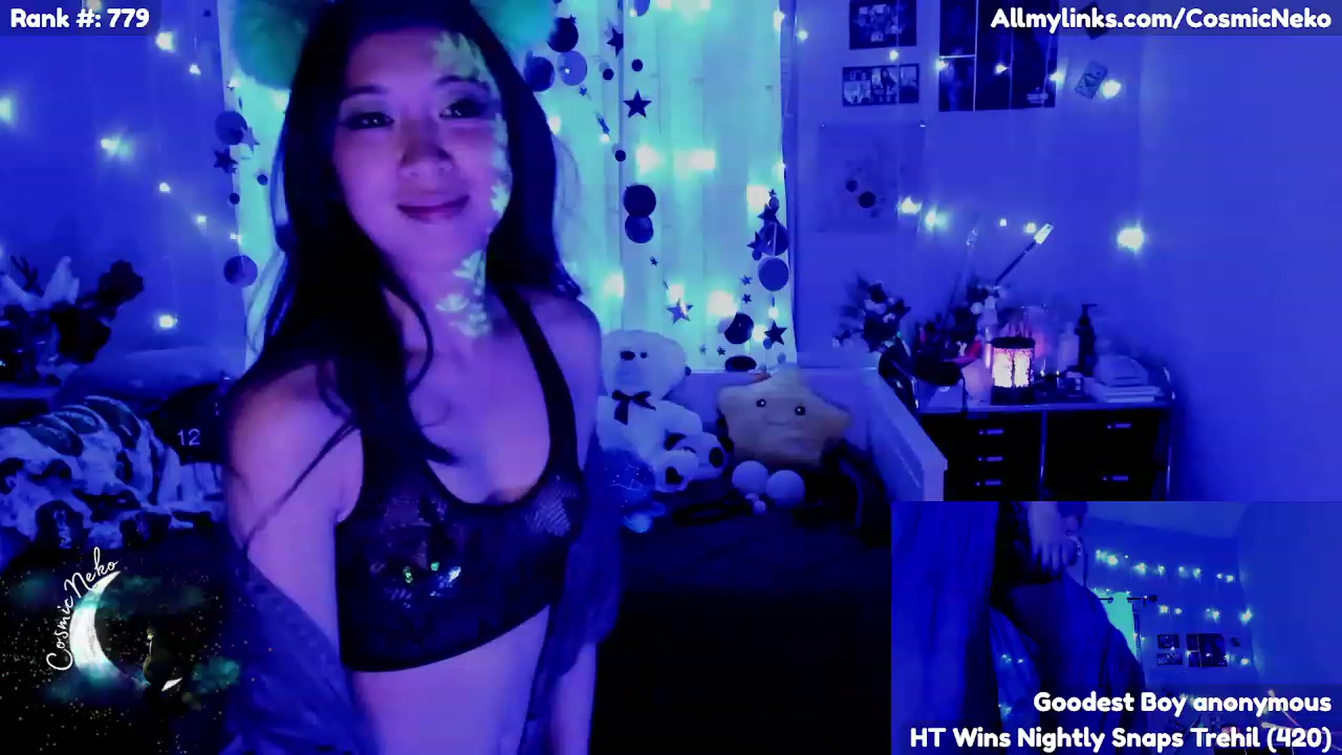 Gallery image thumbnail from CosmicNeko's myfreecams stream on, 04/21/2023, 03:52 image 10 of 20