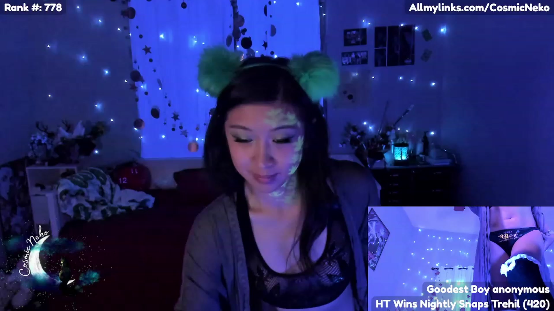 Gallery image thumbnail from CosmicNeko's myfreecams stream on, 04/21/2023, 03:52 image 7 of 20