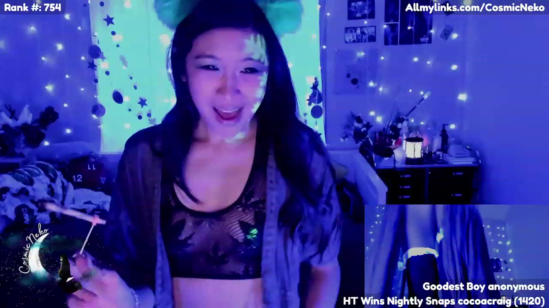 Gallery image thumbnail from CosmicNeko's myfreecams stream on, 04/21/2023, 03:52 image 11 of 20