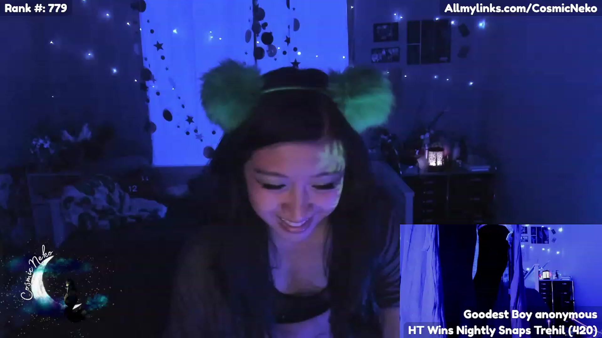 Gallery image thumbnail from CosmicNeko's myfreecams stream on, 04/21/2023, 03:52 image 9 of 20
