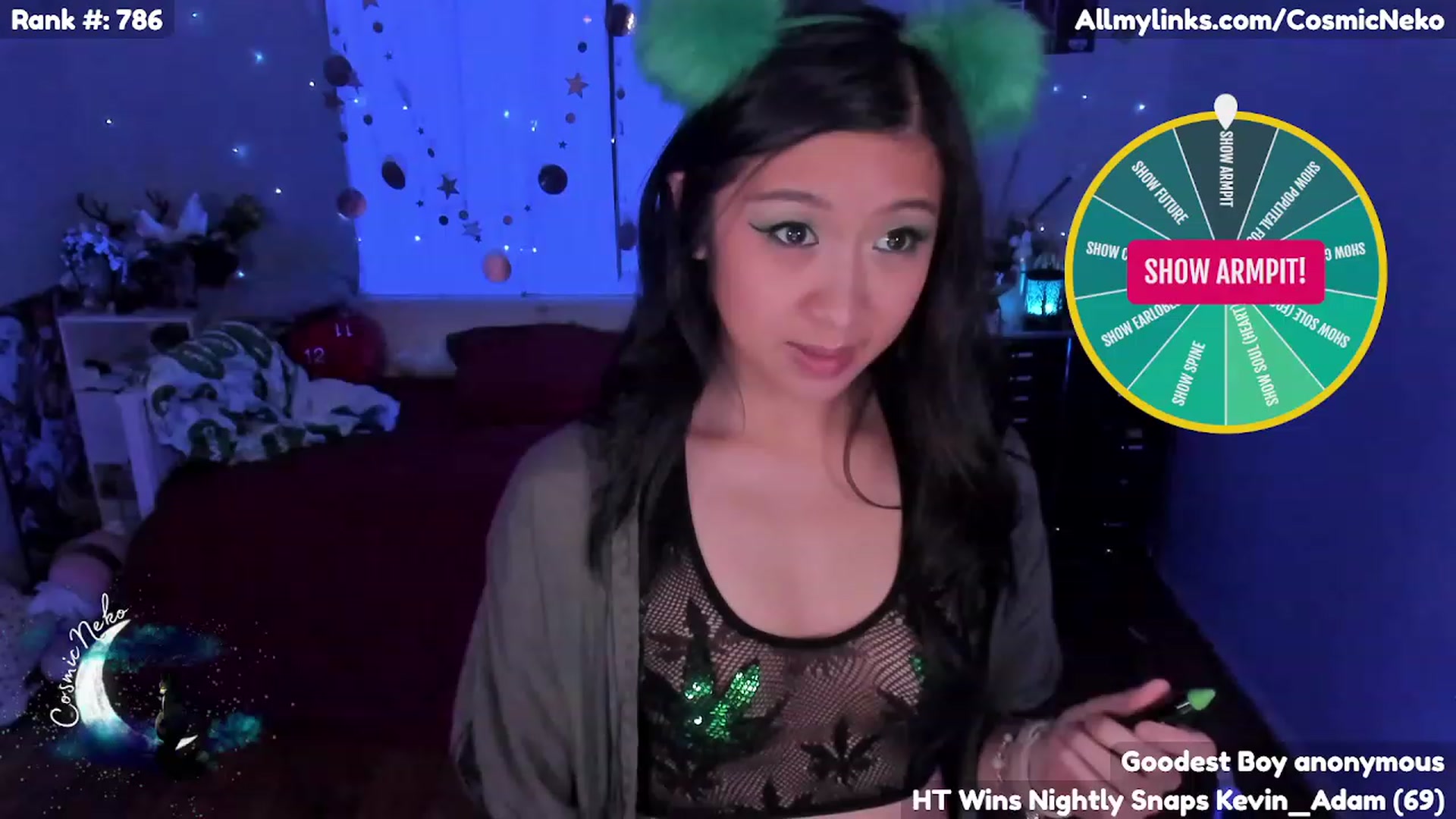Gallery image thumbnail from CosmicNeko's myfreecams stream on, 04/21/2023, 03:52 image 1 of 20