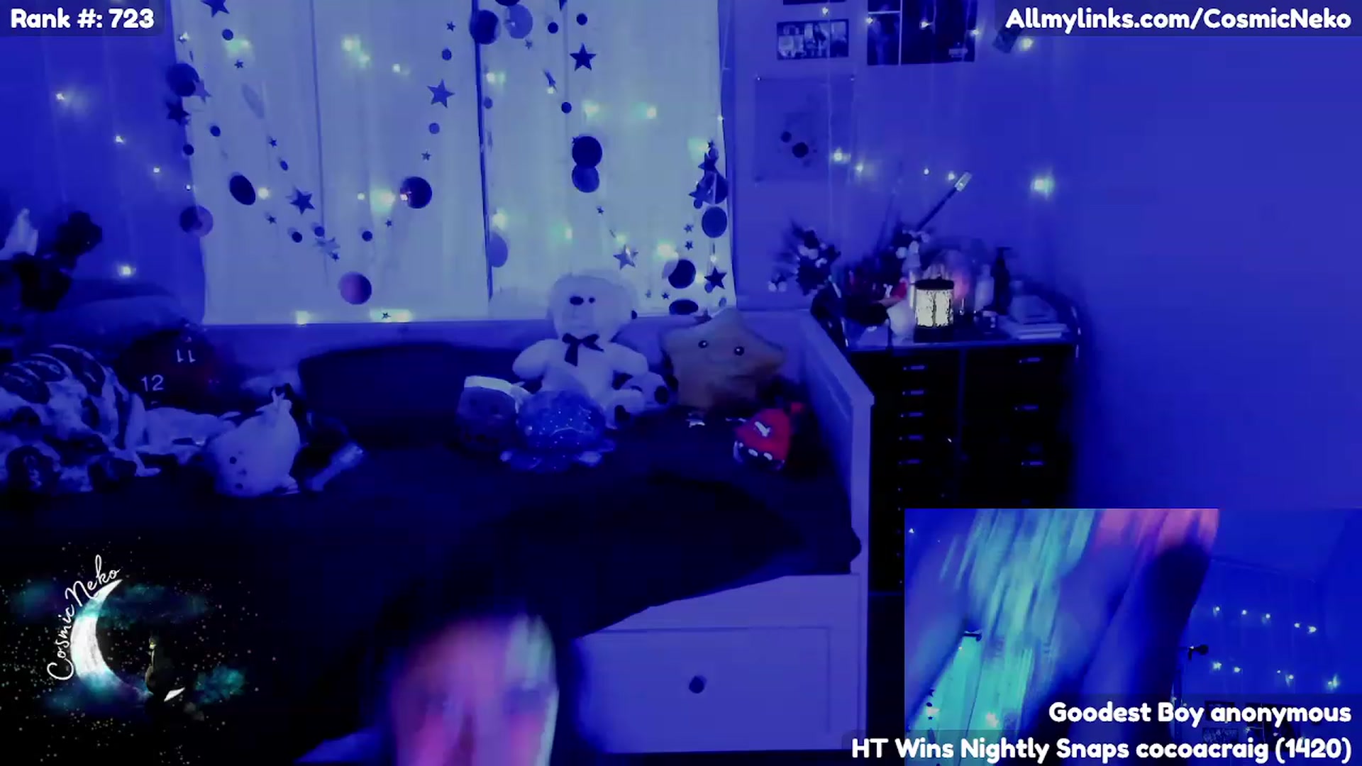 Gallery image thumbnail from CosmicNeko's myfreecams stream on, 04/21/2023, 06:01 image 15 of 20