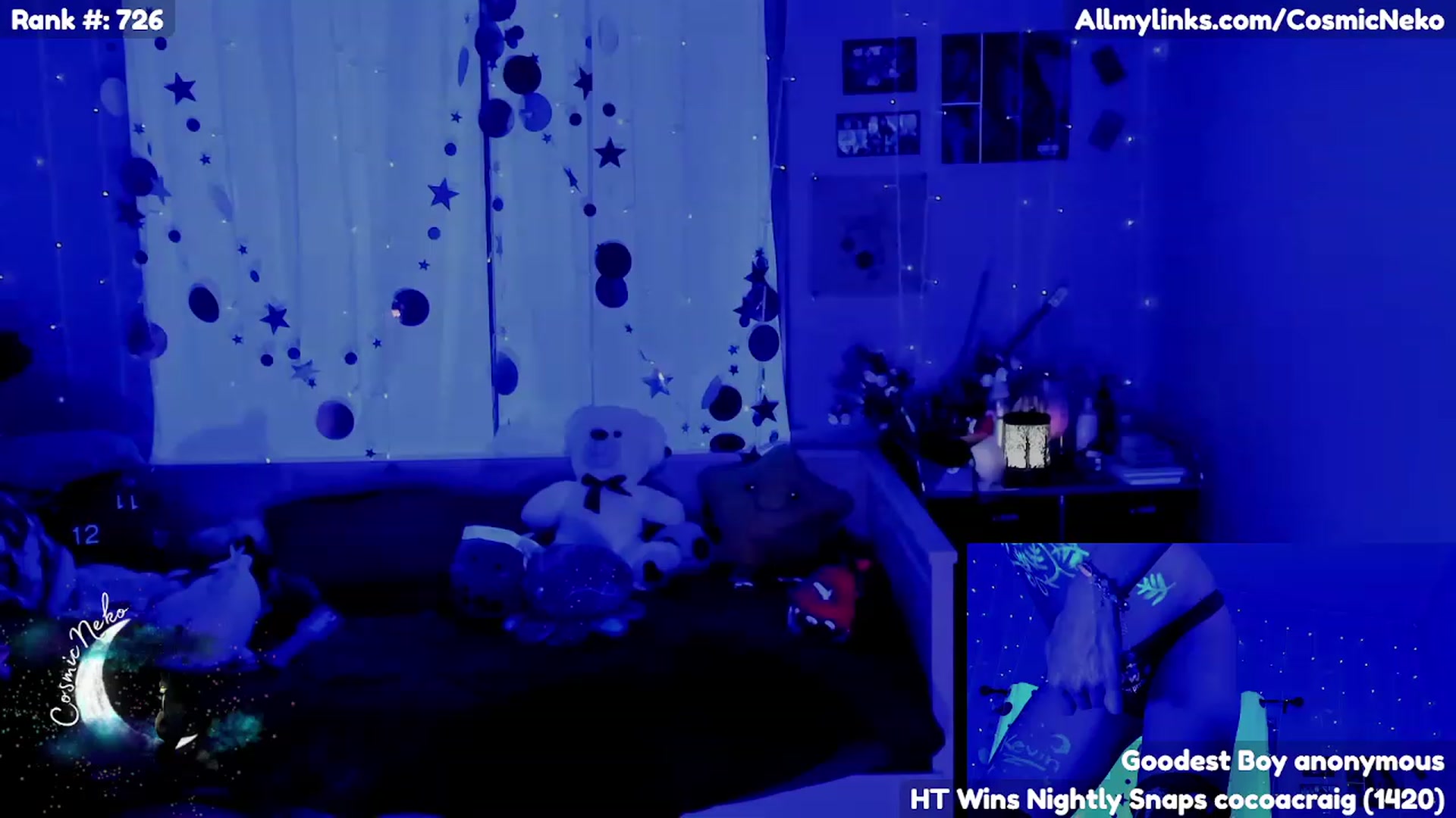 Gallery image thumbnail from CosmicNeko's myfreecams stream on, 04/21/2023, 06:01 image 11 of 20