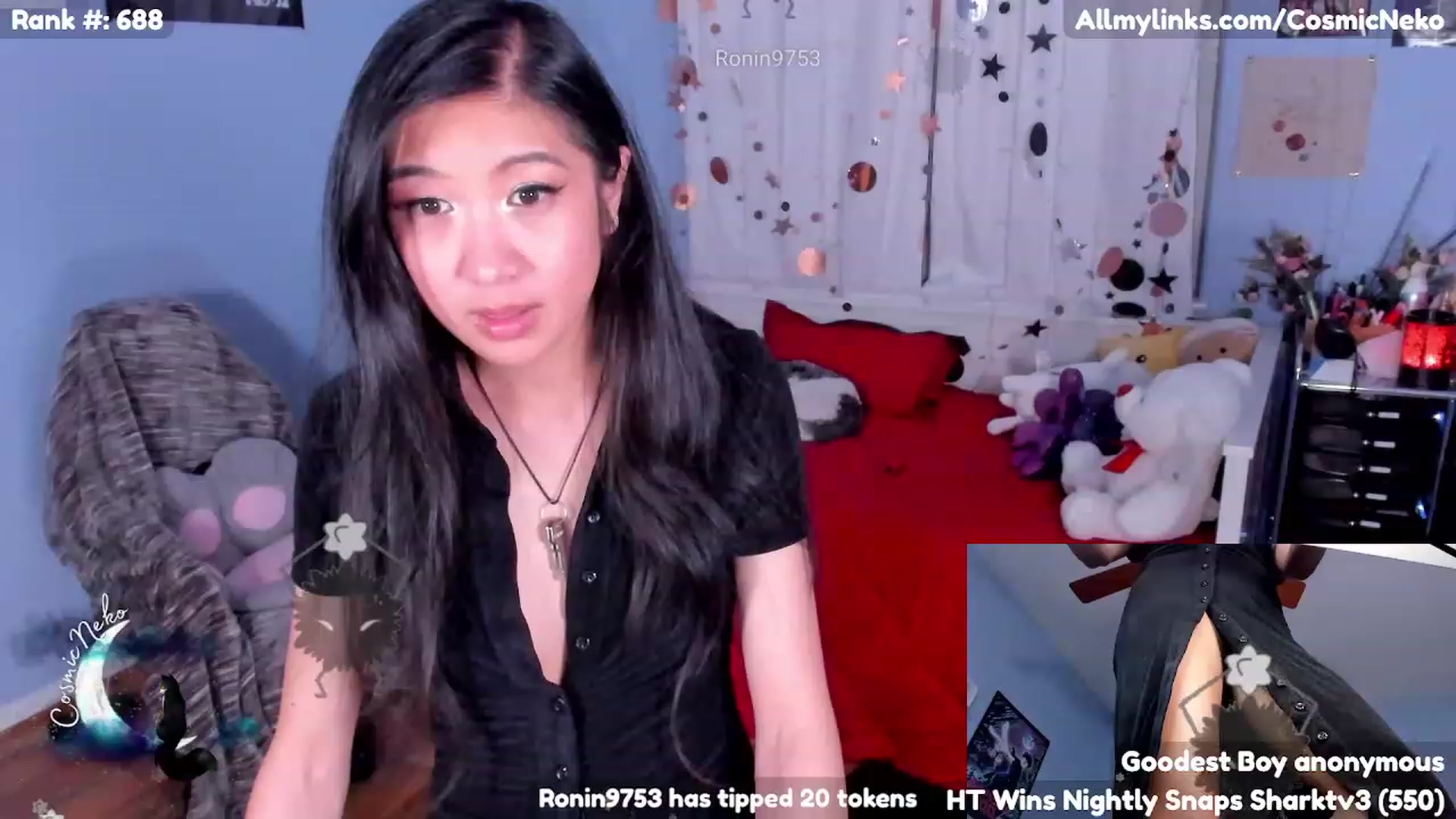 Gallery image thumbnail from CosmicNeko's myfreecams stream on, 04/22/2023, 04:33 image 16 of 20