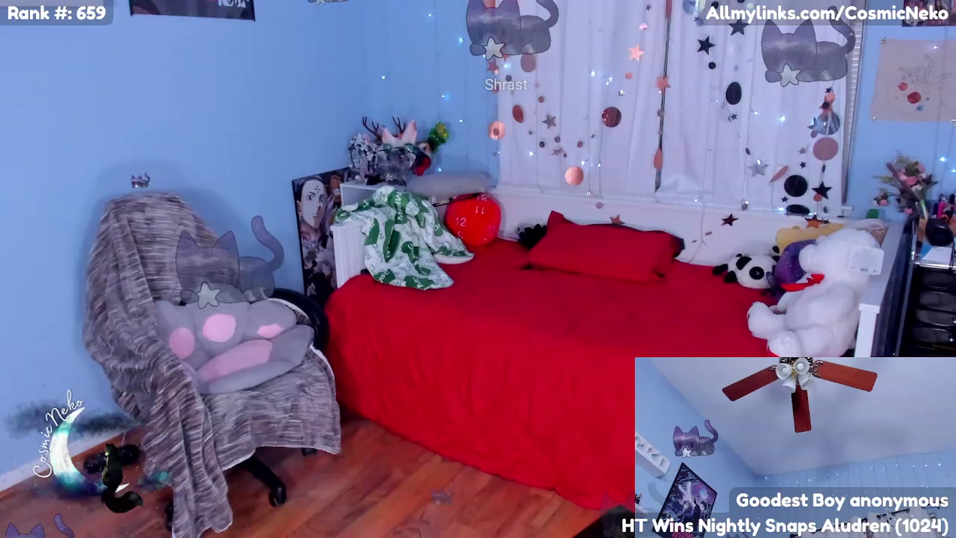 Gallery image thumbnail from CosmicNeko's myfreecams stream on, 04/23/2023, 05:25 image 14 of 20