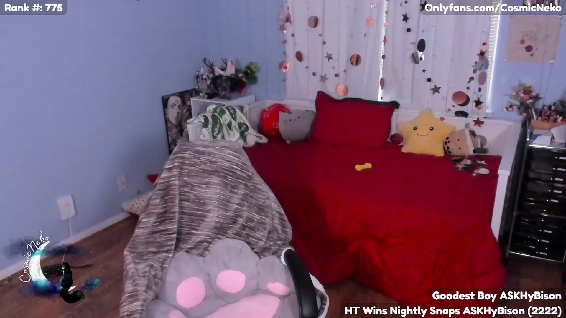 Gallery image thumbnail from CosmicNeko's myfreecams stream on, 05/02/2023, 20:08 image 9 of 20