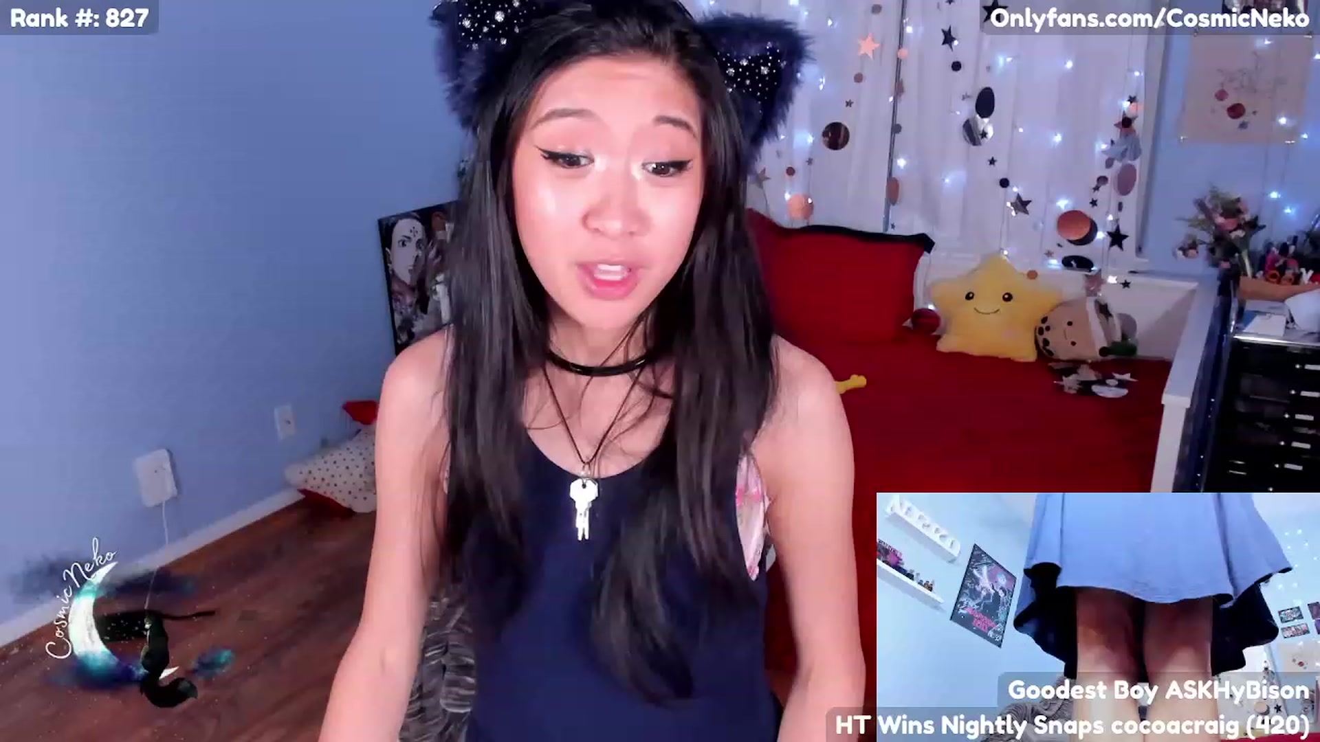 Gallery image thumbnail from CosmicNeko's myfreecams stream on, 05/03/2023, 04:37 image 5 of 20