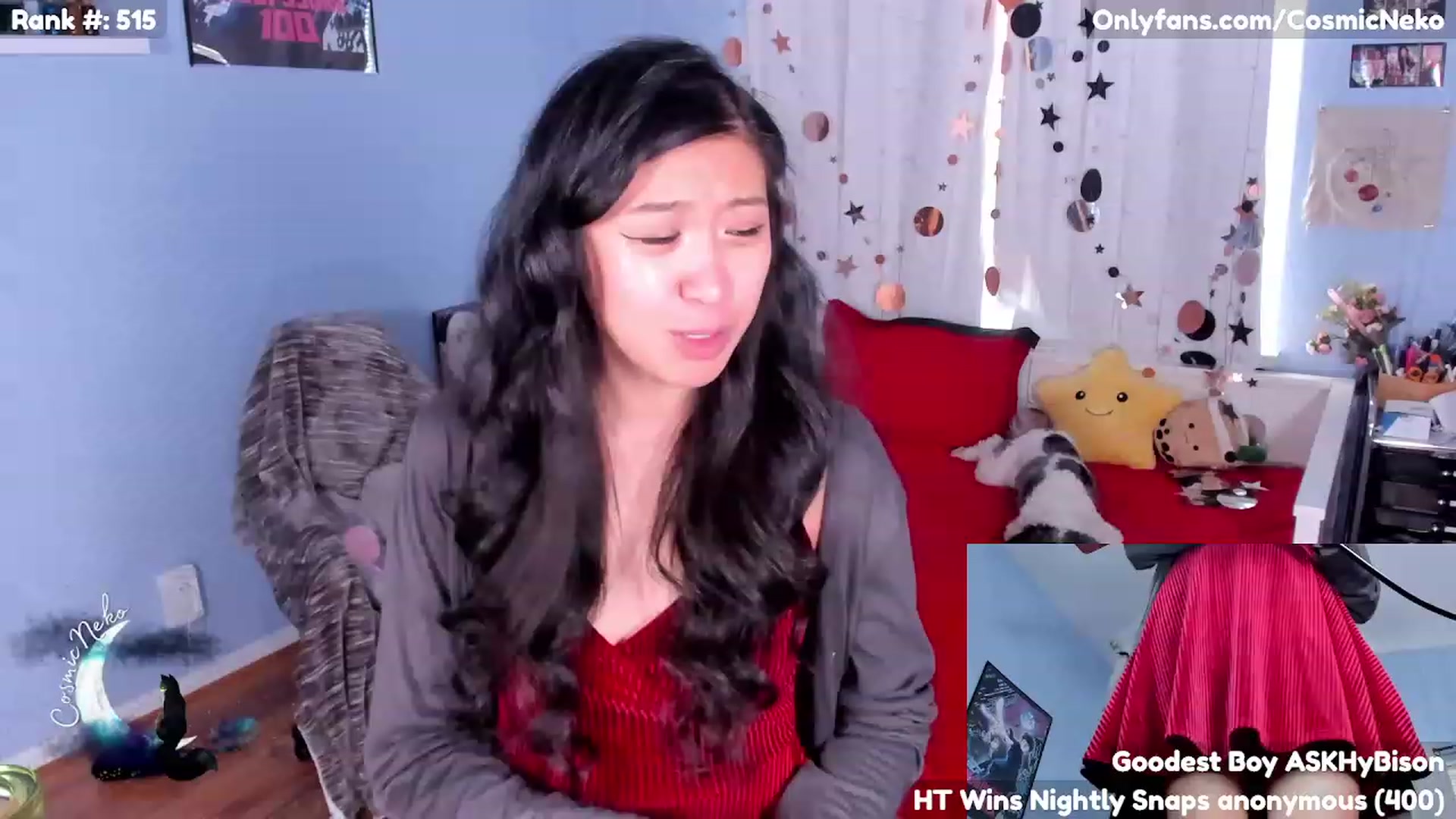 Gallery image thumbnail from CosmicNeko's myfreecams stream on, 05/03/2023, 16:54 image 12 of 20