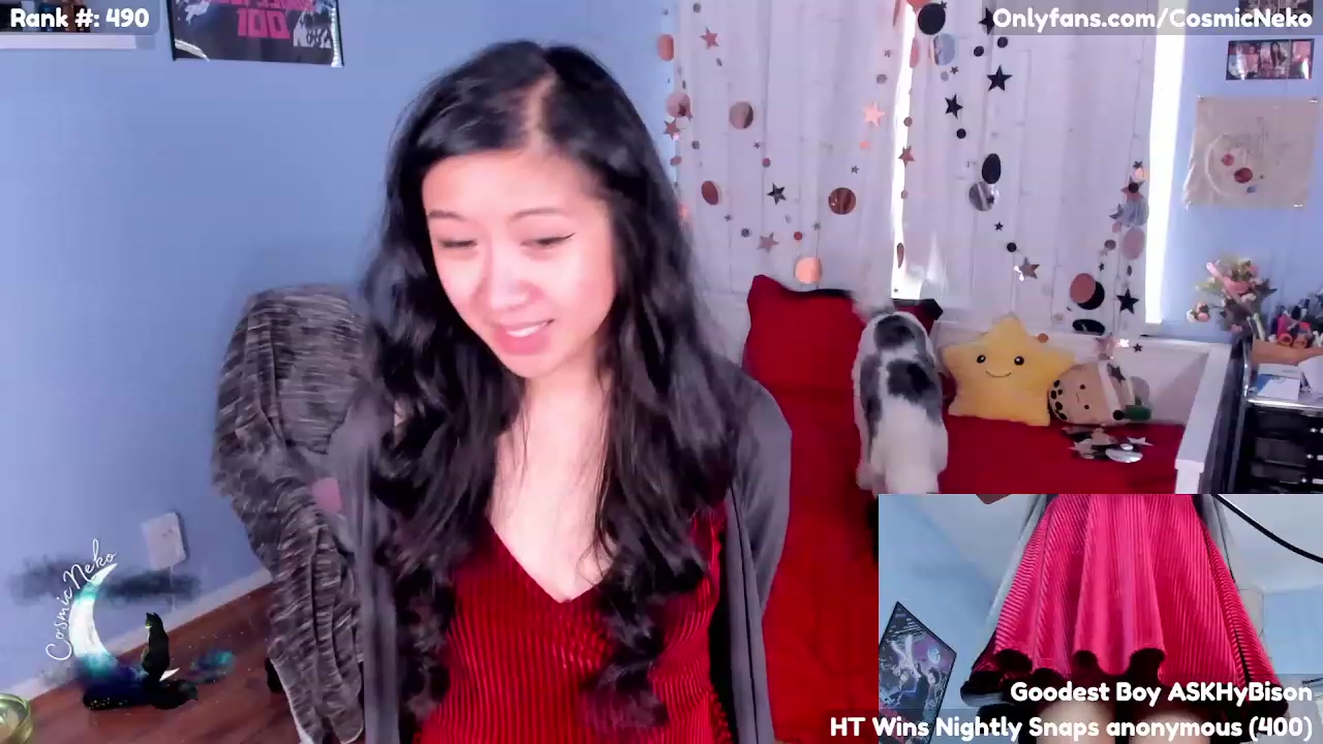 Gallery image thumbnail from CosmicNeko's myfreecams stream on, 05/03/2023, 16:54 image 17 of 20