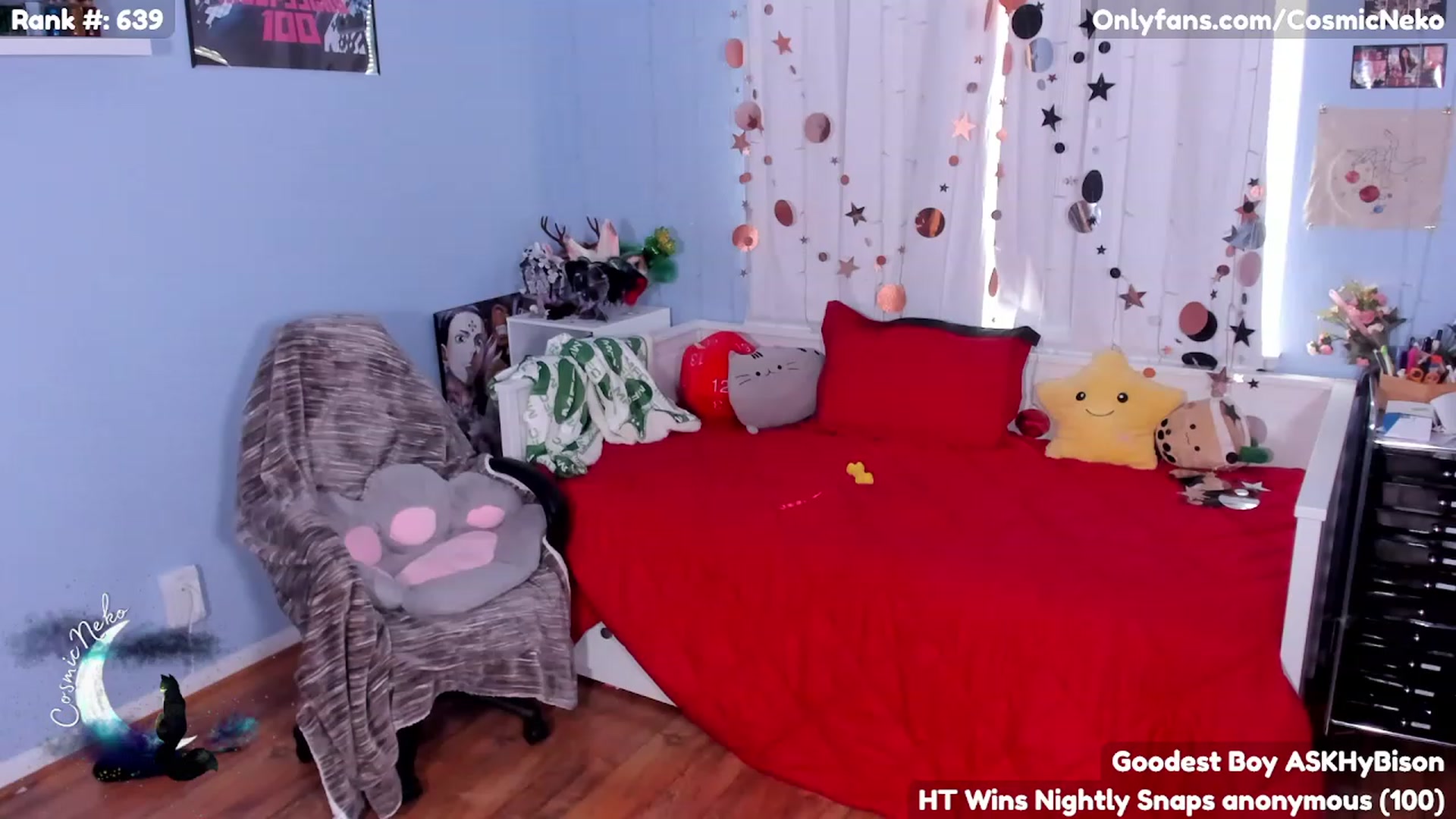 Gallery image thumbnail from CosmicNeko's myfreecams stream on, 05/03/2023, 16:54 image 3 of 20