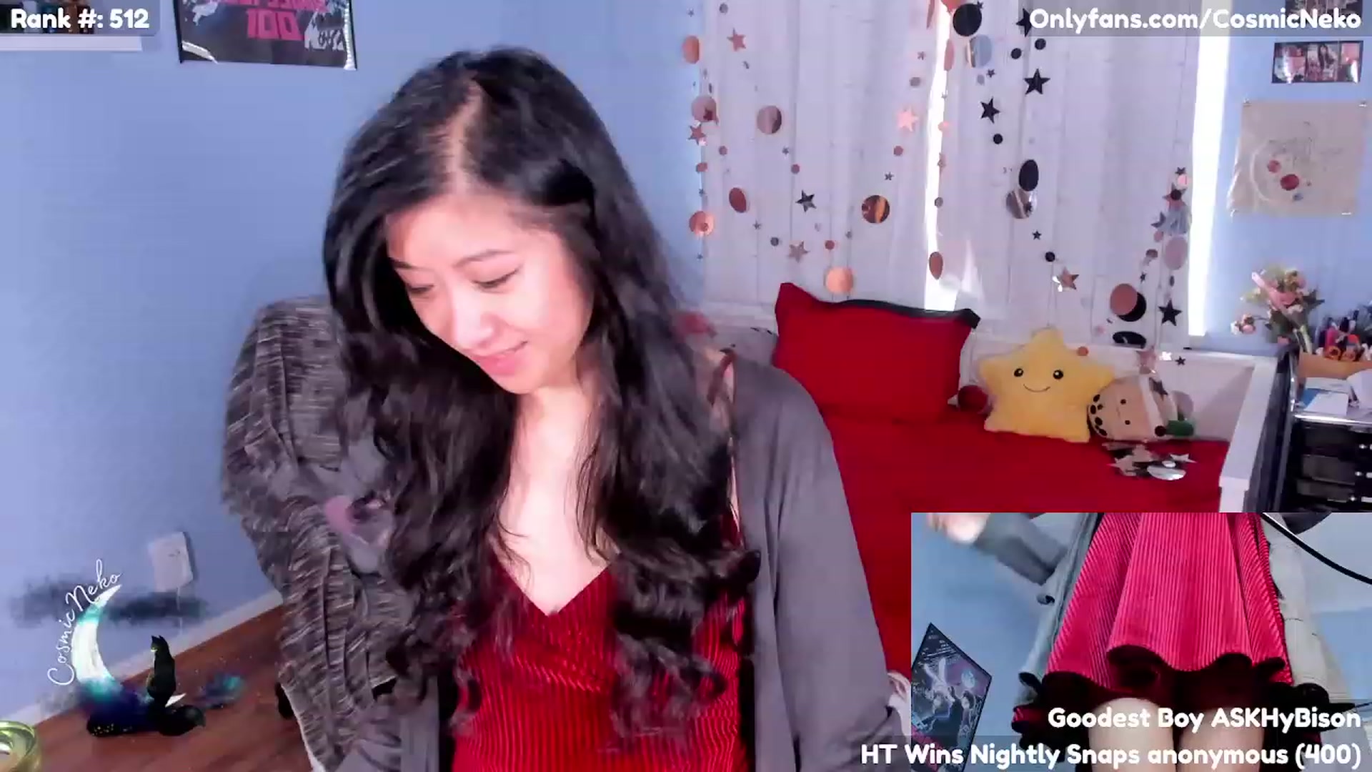 Gallery image thumbnail from CosmicNeko's myfreecams stream on, 05/03/2023, 16:54 image 13 of 20