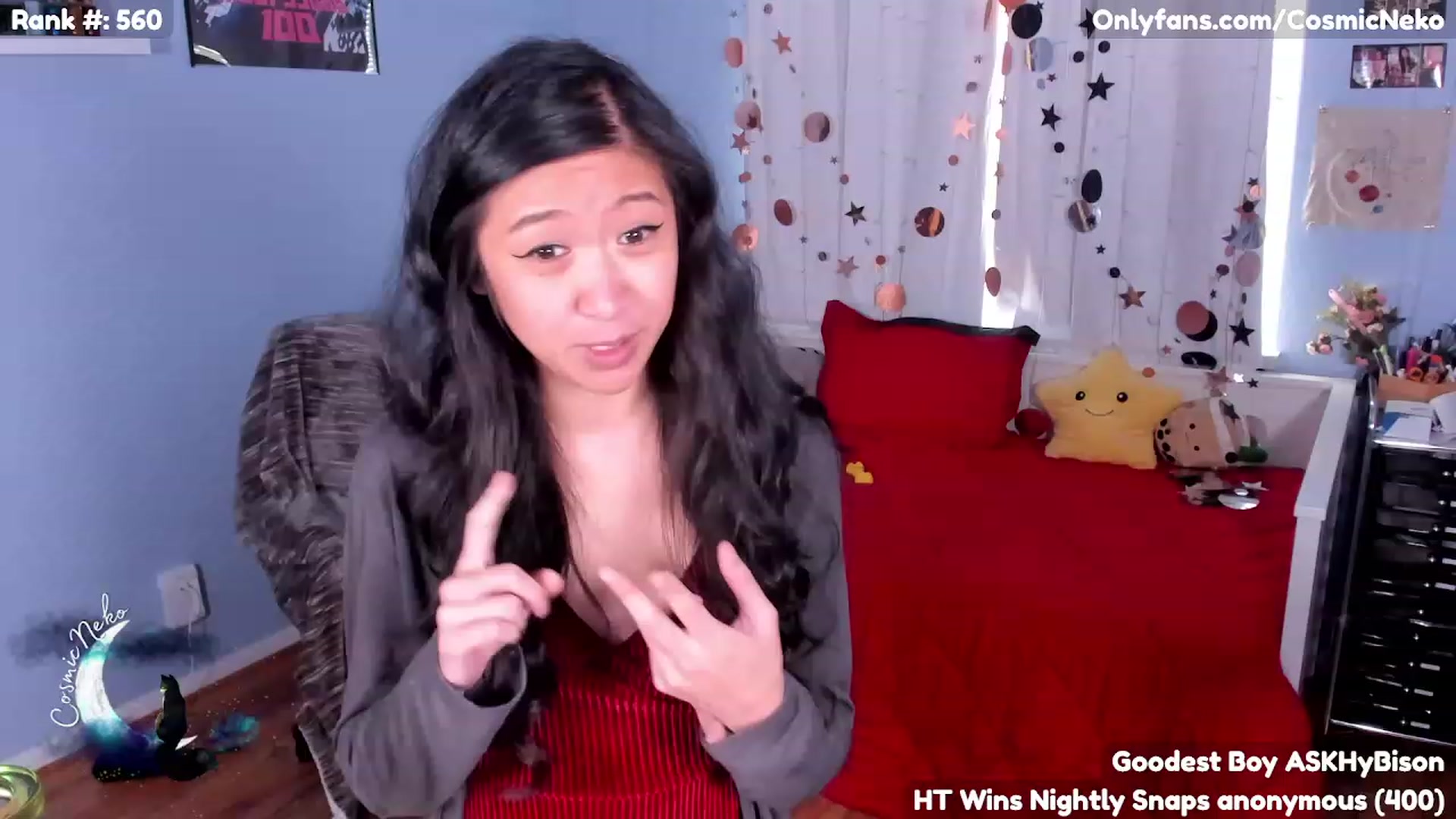 Gallery image thumbnail from CosmicNeko's myfreecams stream on, 05/03/2023, 16:54 image 8 of 20