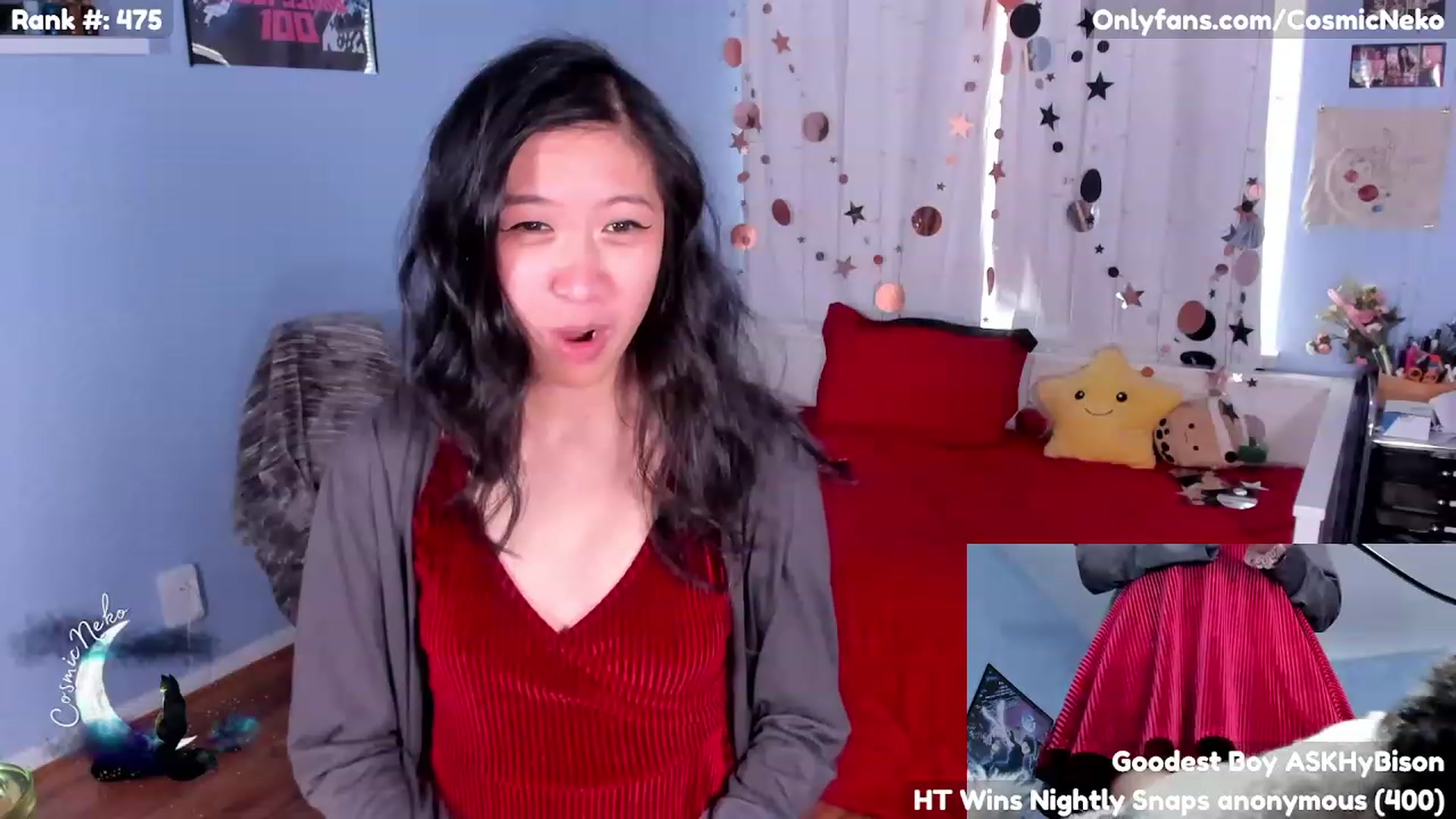 Gallery image thumbnail from CosmicNeko's myfreecams stream on, 05/03/2023, 16:54 image 18 of 20