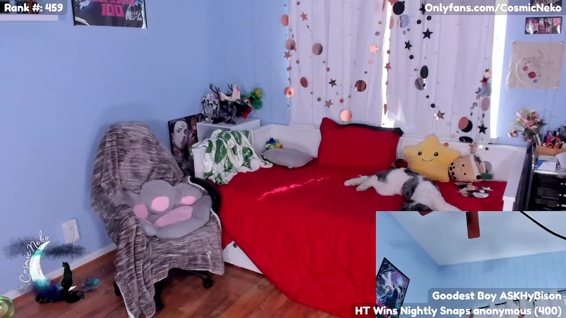 Gallery image thumbnail from CosmicNeko's myfreecams stream on, 05/03/2023, 16:54 image 19 of 20